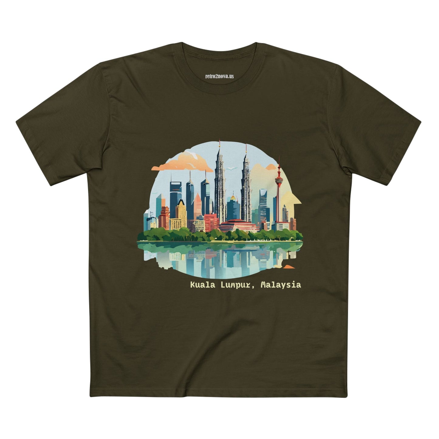 Kuala Lumpur Travel Shirt Unisex Premium Cotton Art Tee with Original Design for Travel Enthusiasts