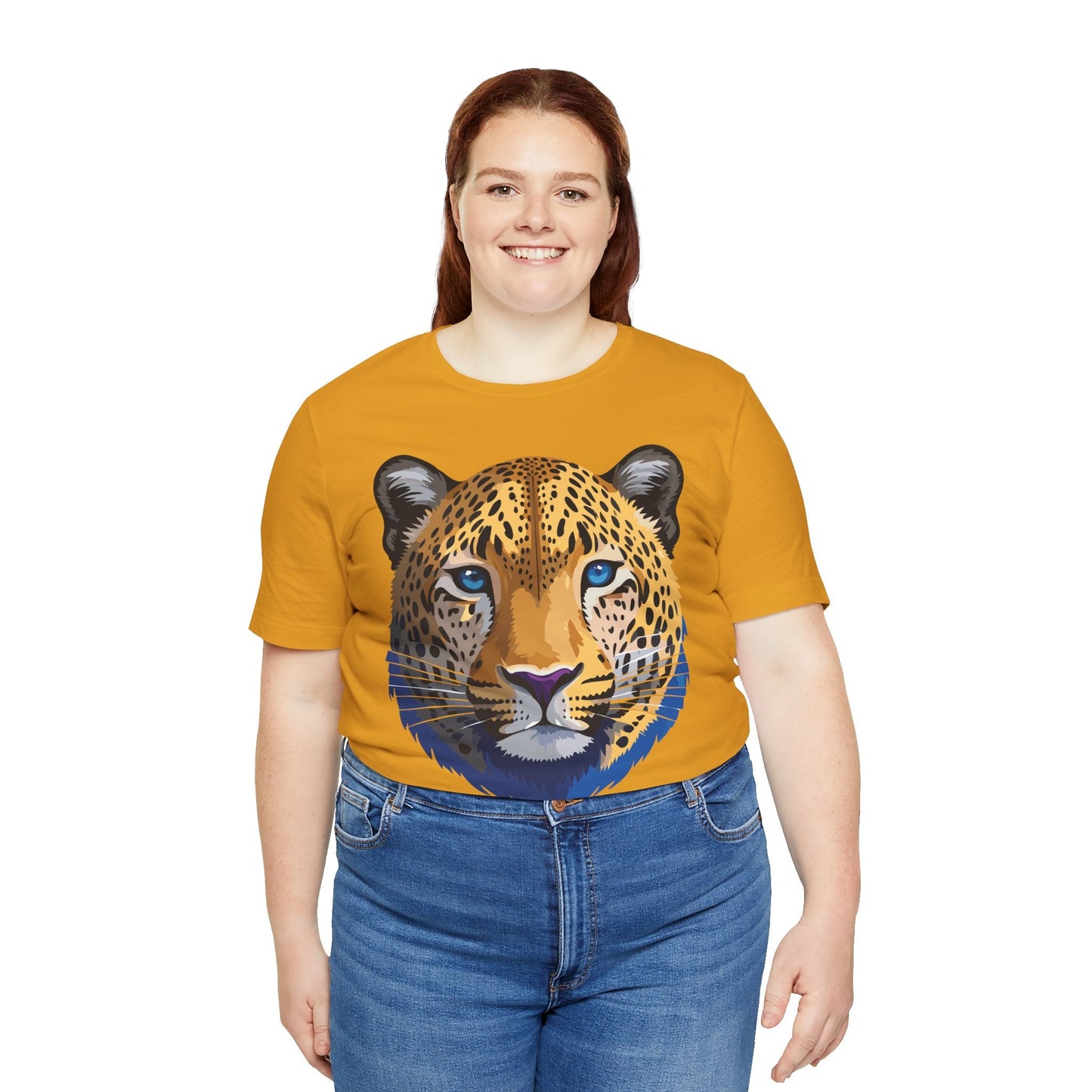 Unisex Animal Graphic Tee Shirt With Wildlife Art Design For Everyday Comfort Short Sleeve