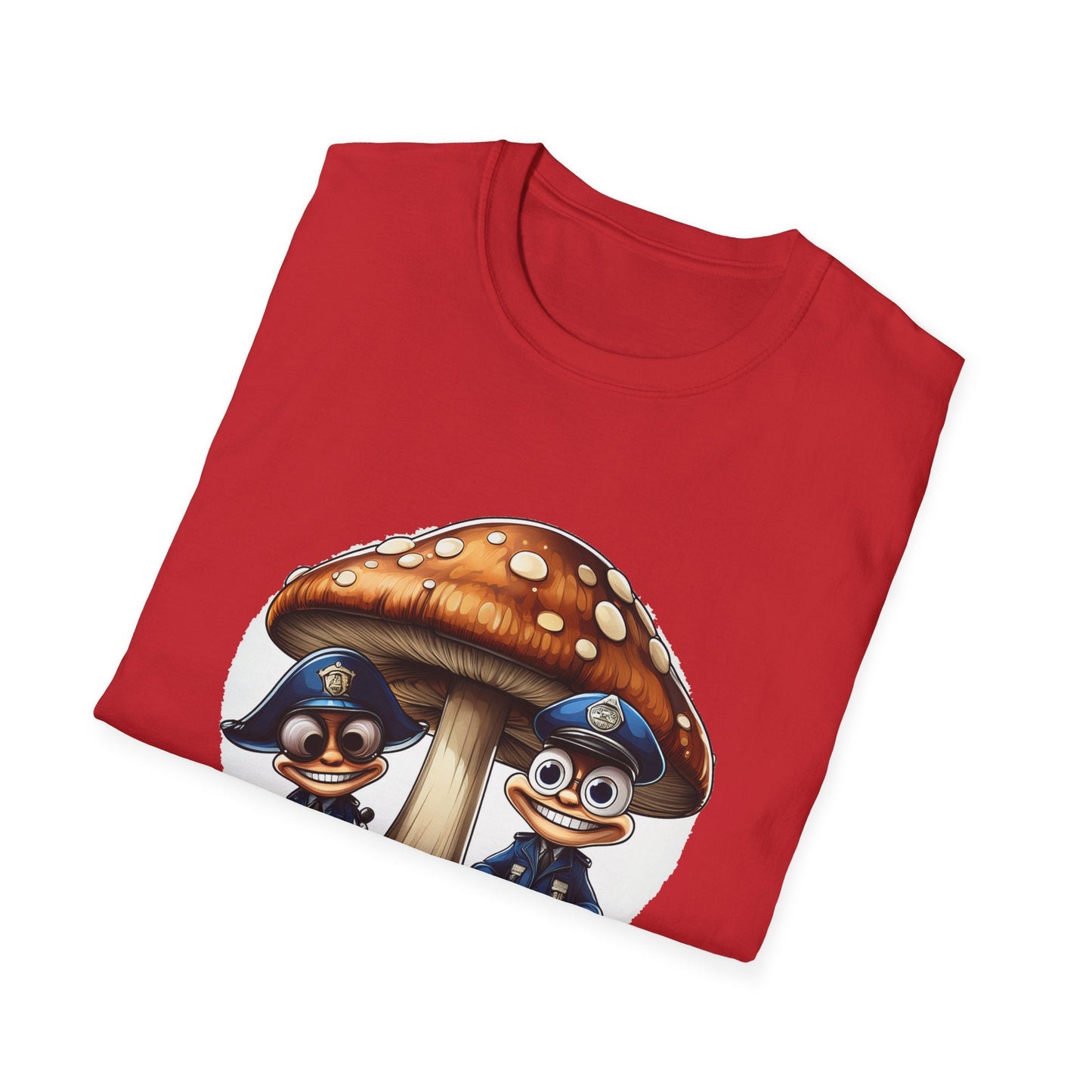 Funny Mashroom Graphic Unisex Softstyle Cotton With Cartoon Illustration Design 11
