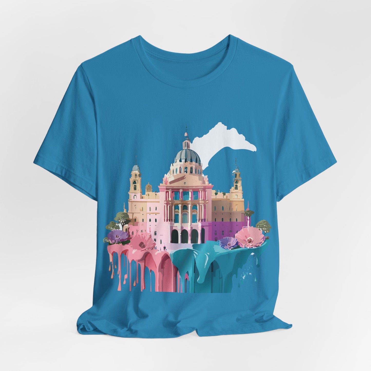 Adelpha Unisex Graphic Tee Madrid Tourist Shirt Vintage Inspired Art Design By Adelpha