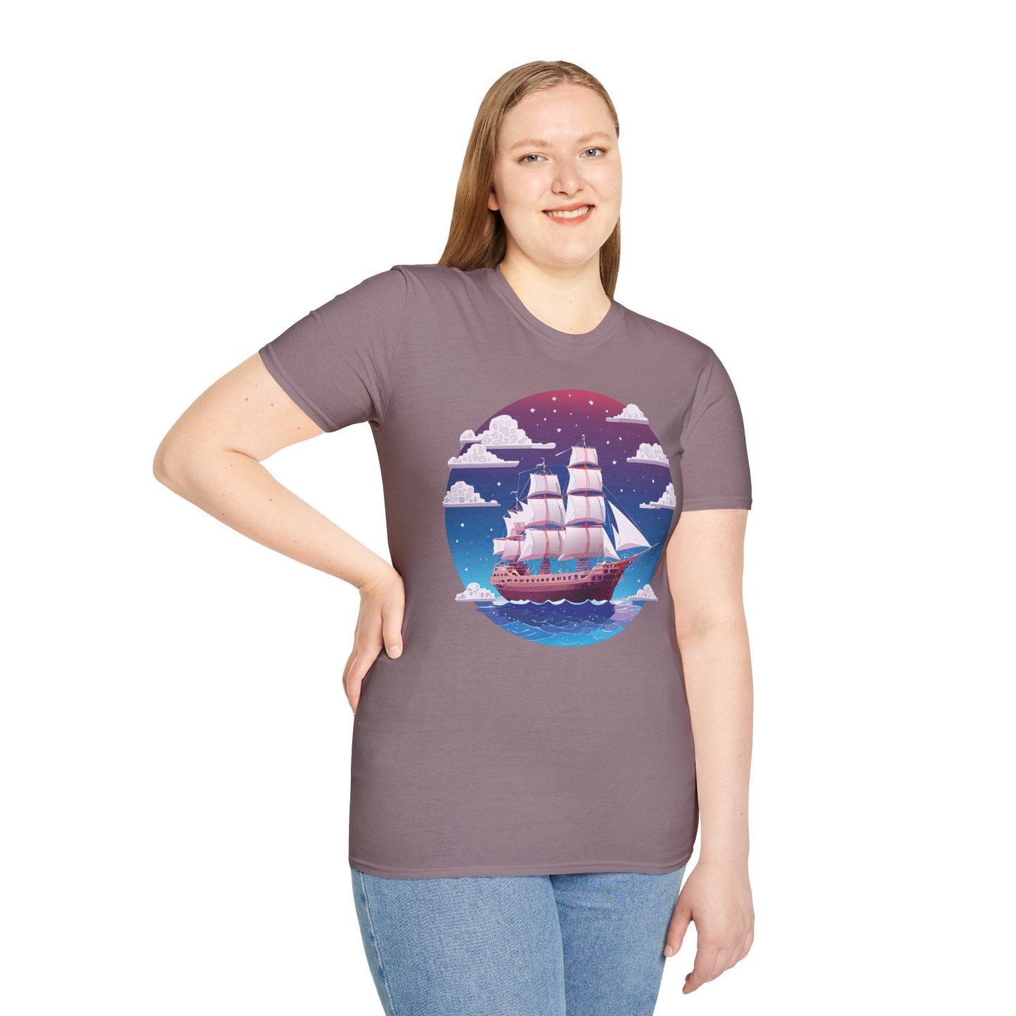 Ship T Shirt Frigate T Shirt Vessel Tee Shirt Unisex Softstyle 100 Percent Ring Spun Cotton