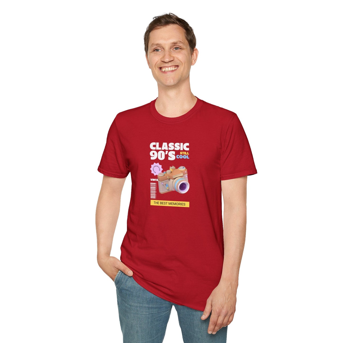 90s Camera T-Shirt Classic 90s Cool Unisex Cotton Retro Photography Tee