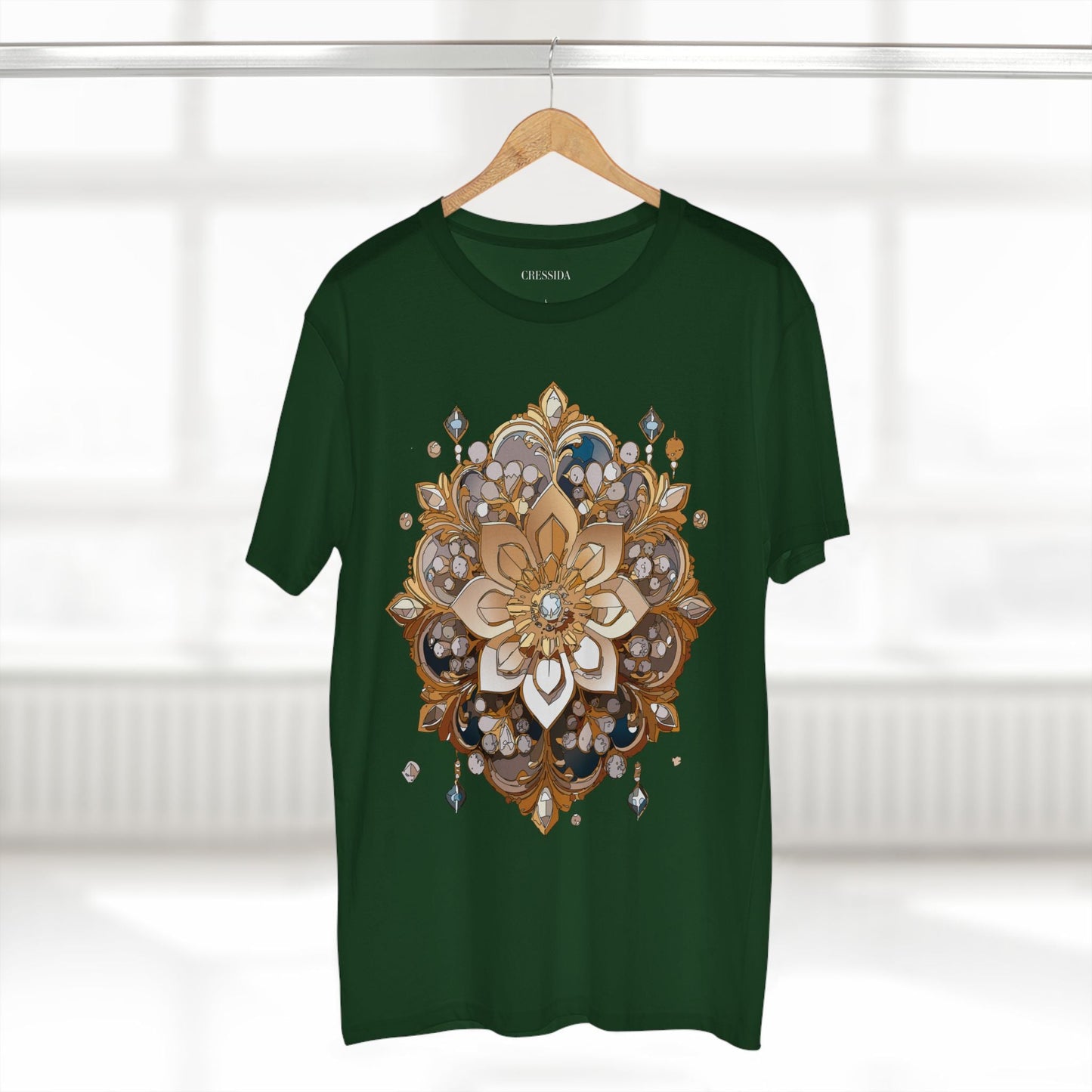 Floral Graphic T-Shirt Unisex 100 Cotton Art Design with Antique Flowers Tee 22