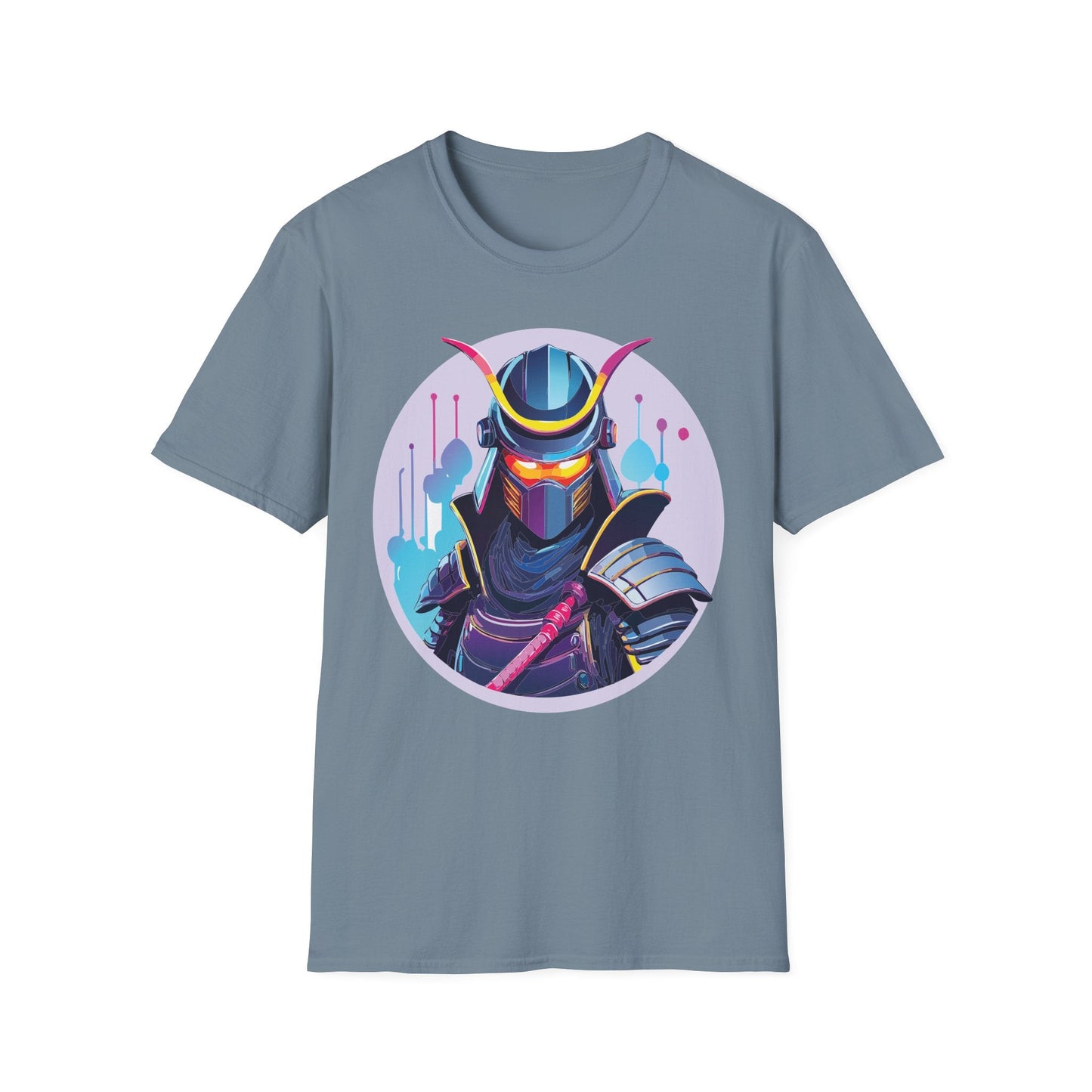 Unisex Samurai Shirt Gildan Softstyle Tee Hundred Percent Ring Spun Cotton Comfort