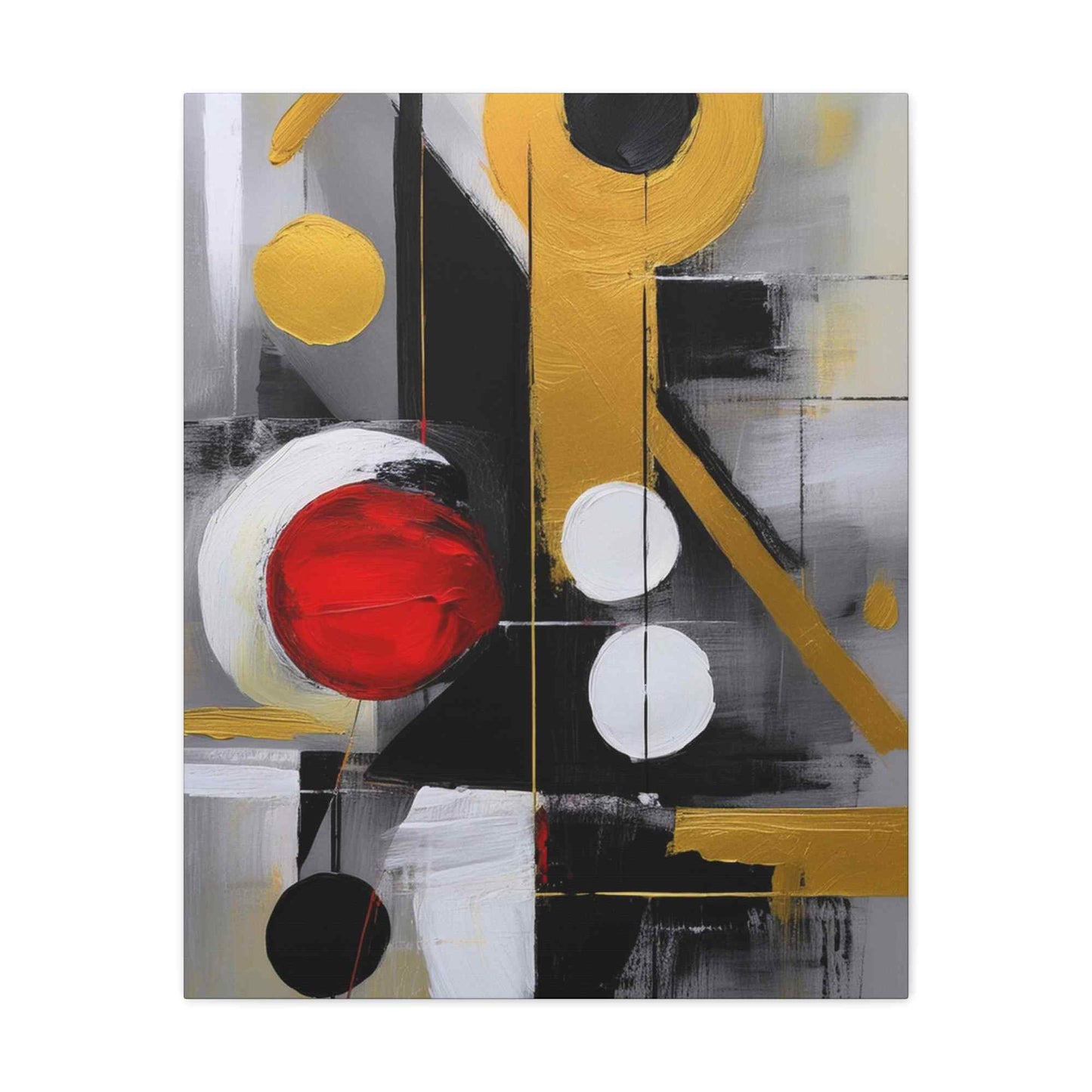 Red Abstract Painting Print Canvas 20x24,20x30,24x30, 24x32,24x36,30x40, 32x48,36x48,40x60 Pine-Wood Inner Frame ABS-24