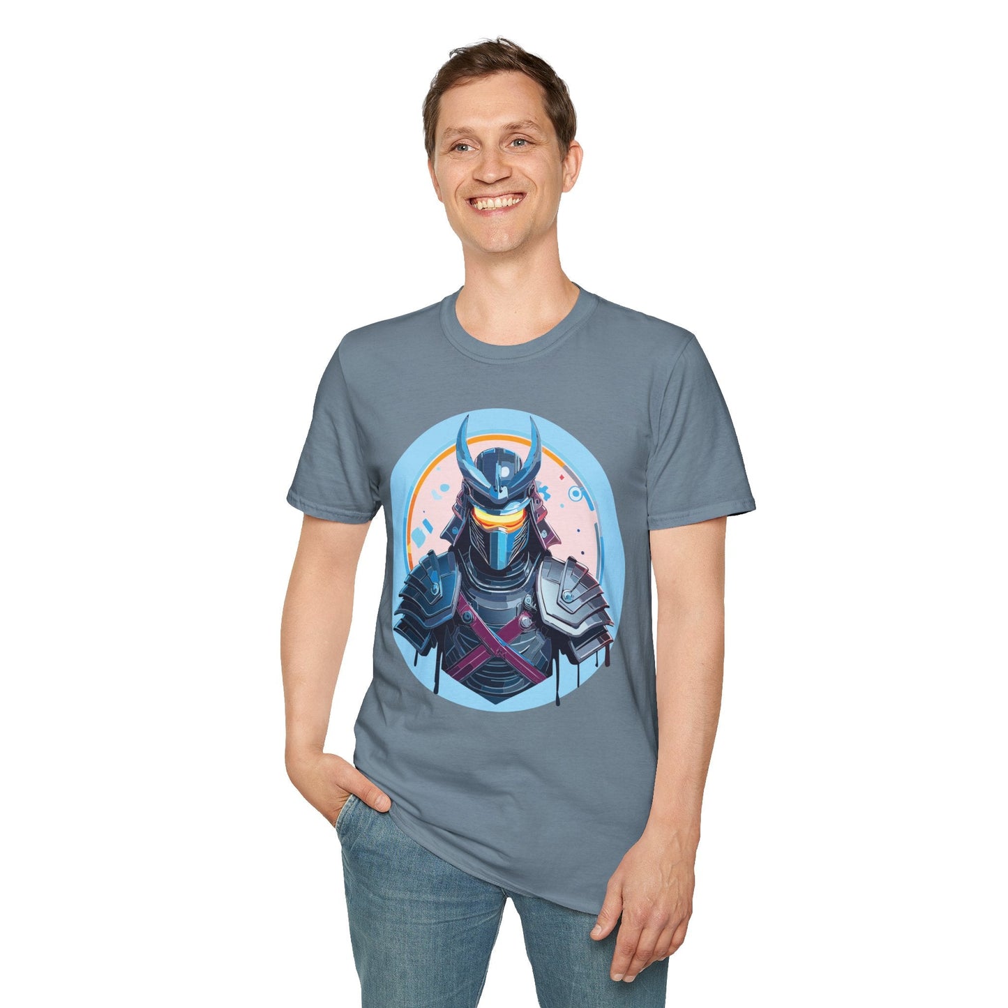Samurai T Shirt Unisex Softstyle 64000 Tee Lightweight Comfortable 100 Percent Ring Spun Cotton