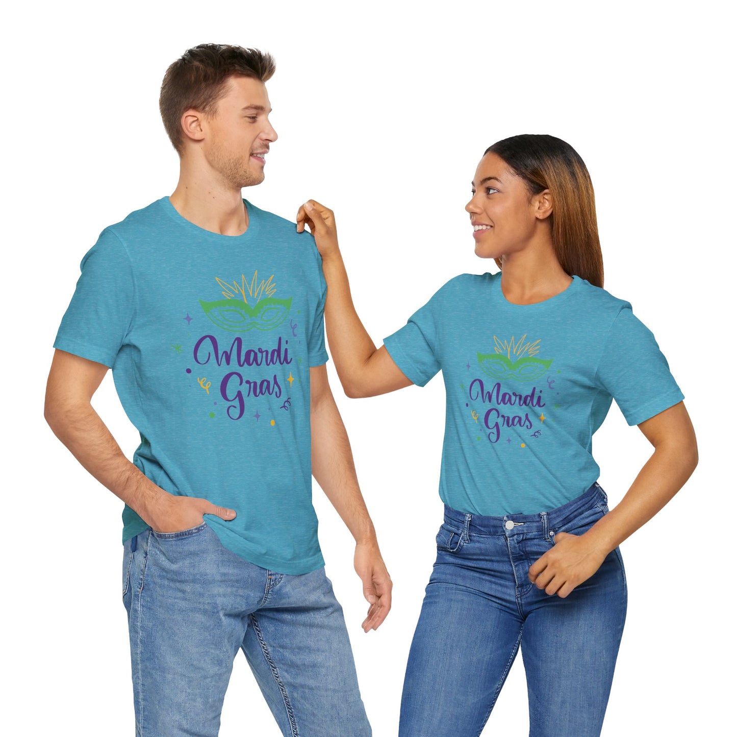 Tee-shirt en coton unisexe pour Mardi Gras