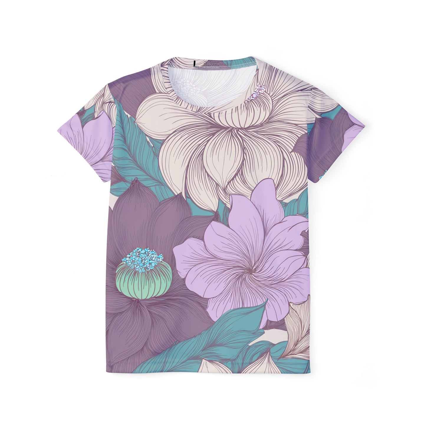 Women Poly Shirt with Floral Print F319