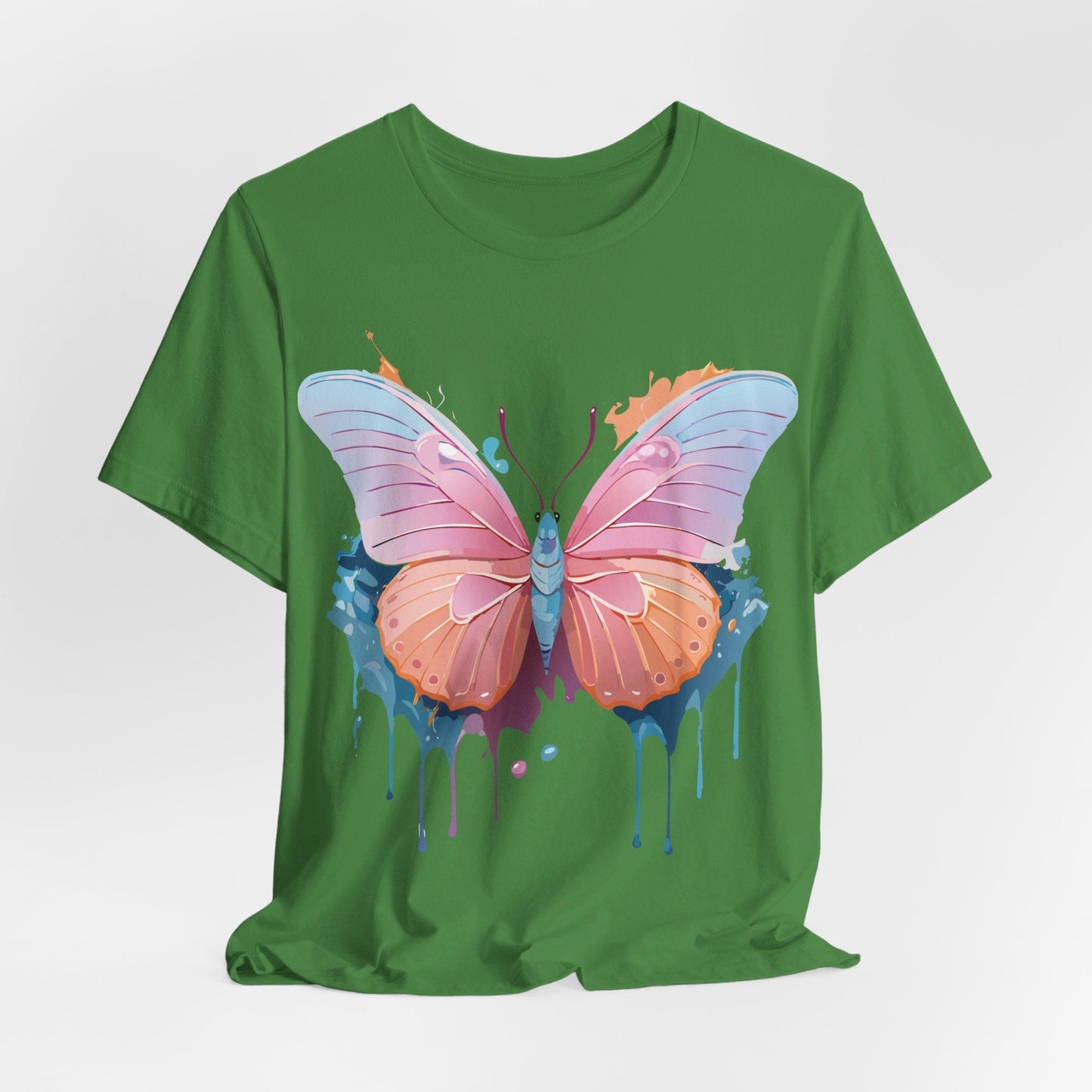 Butterfly Graphic Unisex 100 Cotton Lightweight Vintage Design Jersey Tee 88