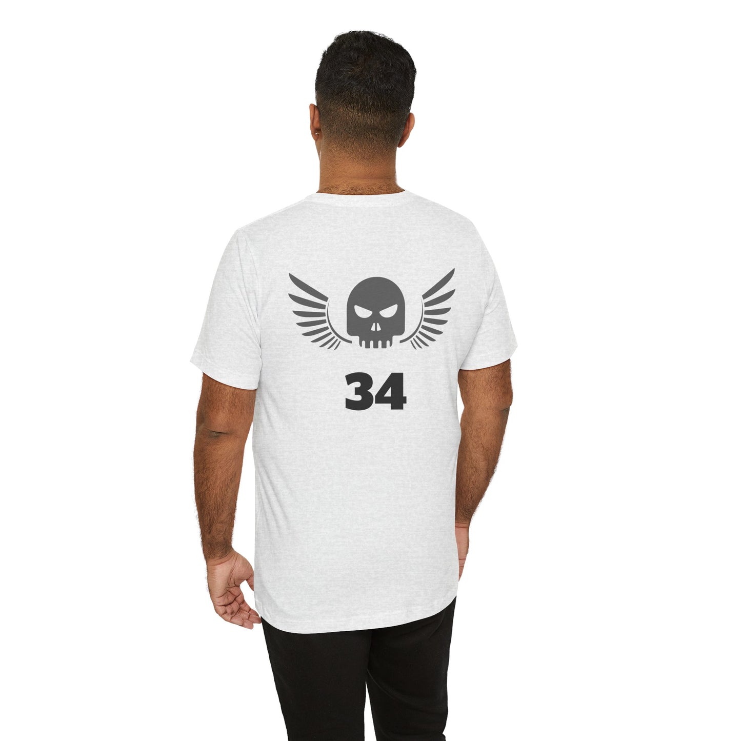 Unisex Cotton Tee Shirt with Skull