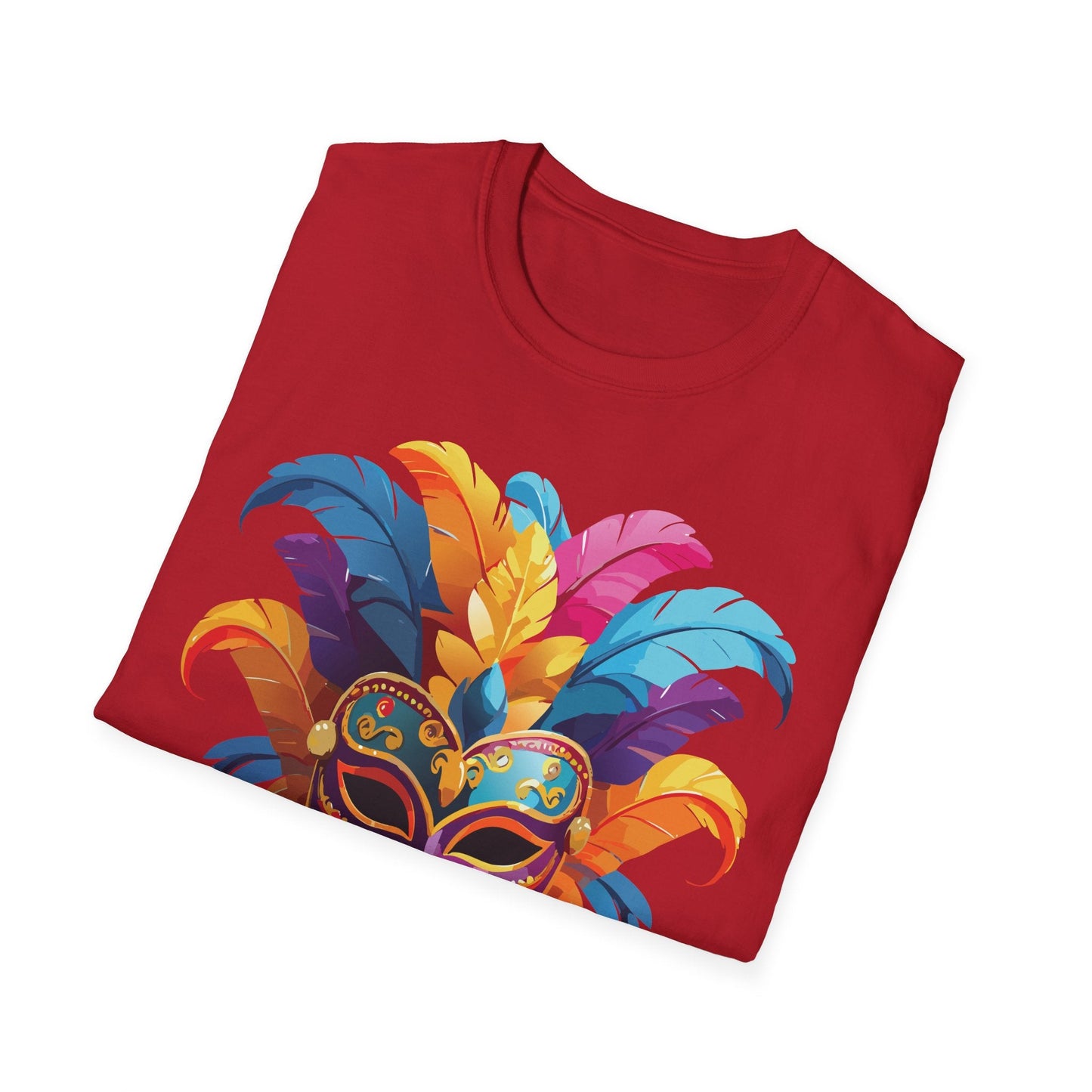 Mask Graphic Unisex Cotton Masquerade Design Artwork Tee 8