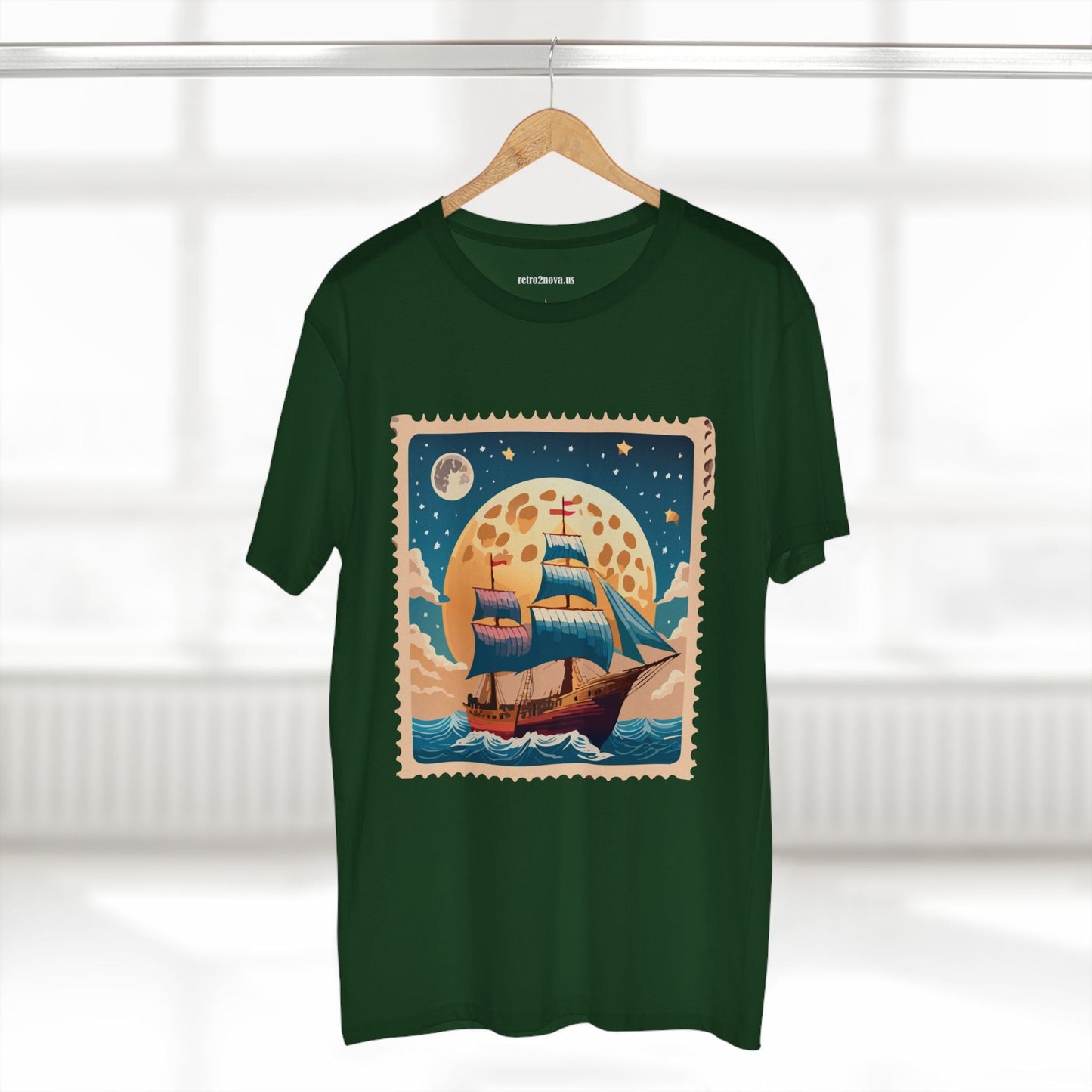 Stamp Shirt Postage Stamp Tee Unisex Premium Cotton with Original Art Design Retro2Nova