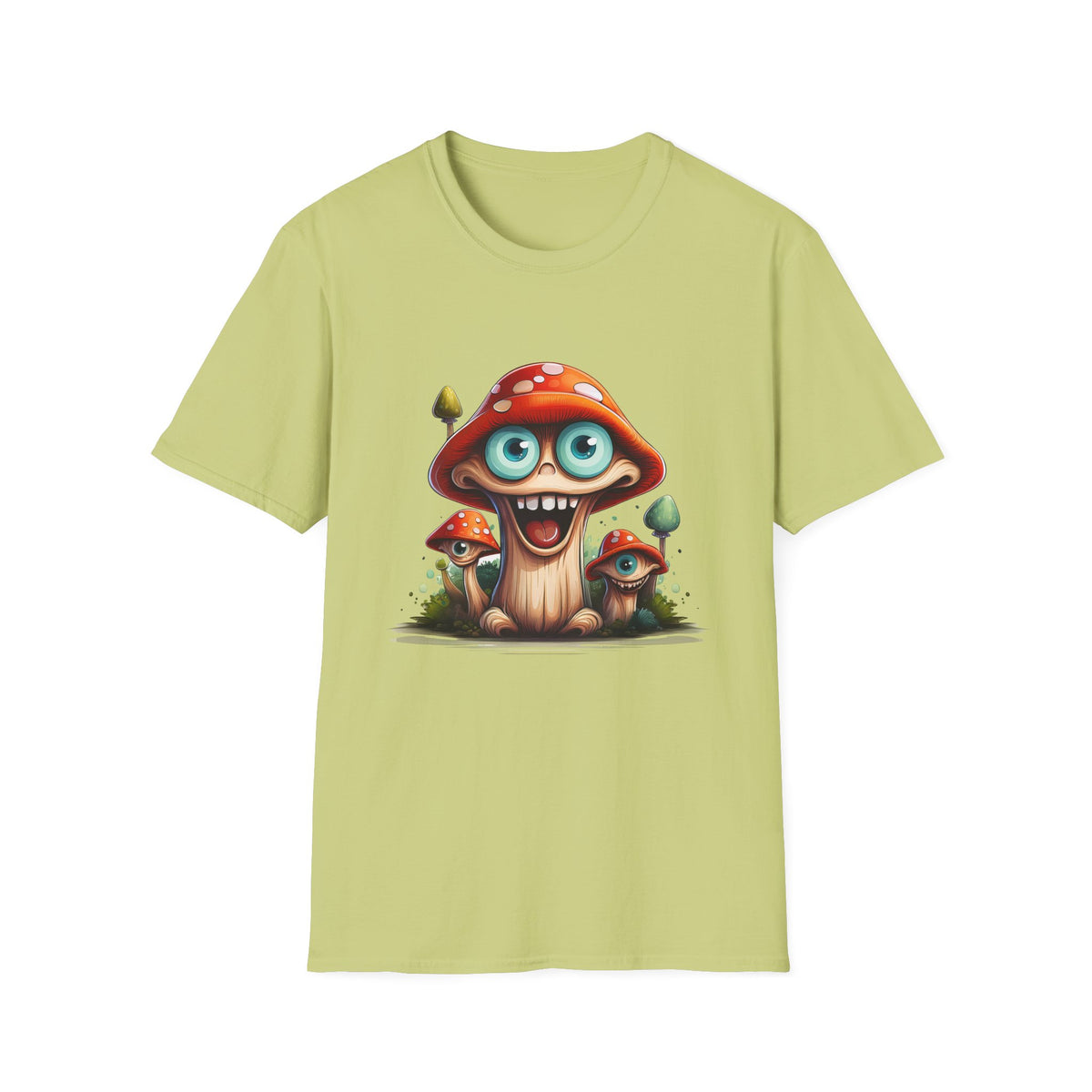 Funny Mashroom Graphic Tee Gildan Unisex 100 Cotton Tee Shirt h25