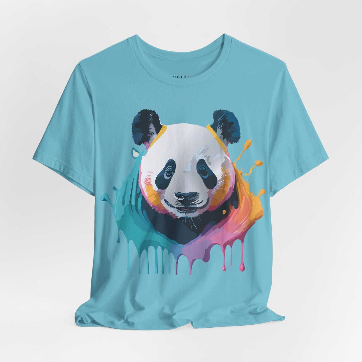 Panda Shirt Unisex Graphic Tee Vintage Inspired Art by Adelpha Premium Jersey Short Sleeve