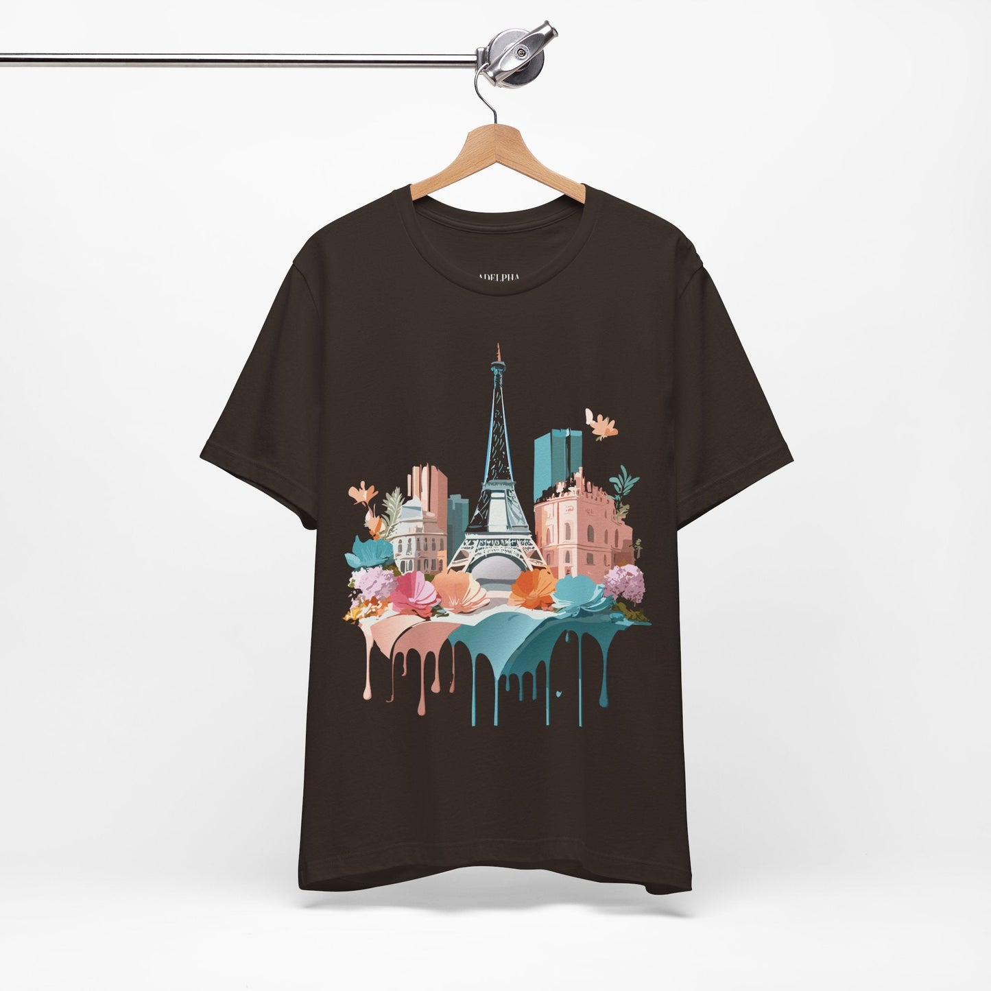 Paris Tourist Shirt Unisex Graphic Tee With Vintage Inspired Artwork By Adelpha Collection