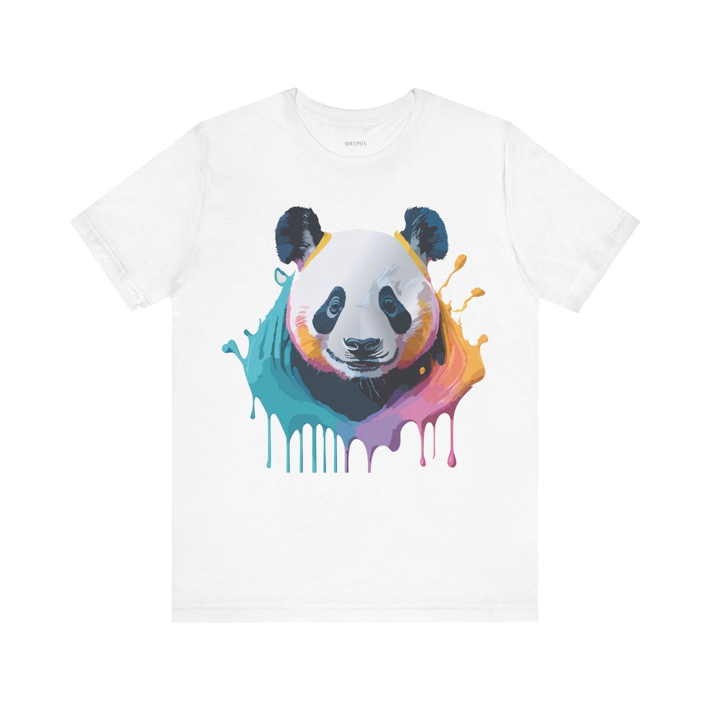 Panda Shirt Unisex Graphic Tee Vintage Inspired Art by Adelpha Premium Jersey Short Sleeve