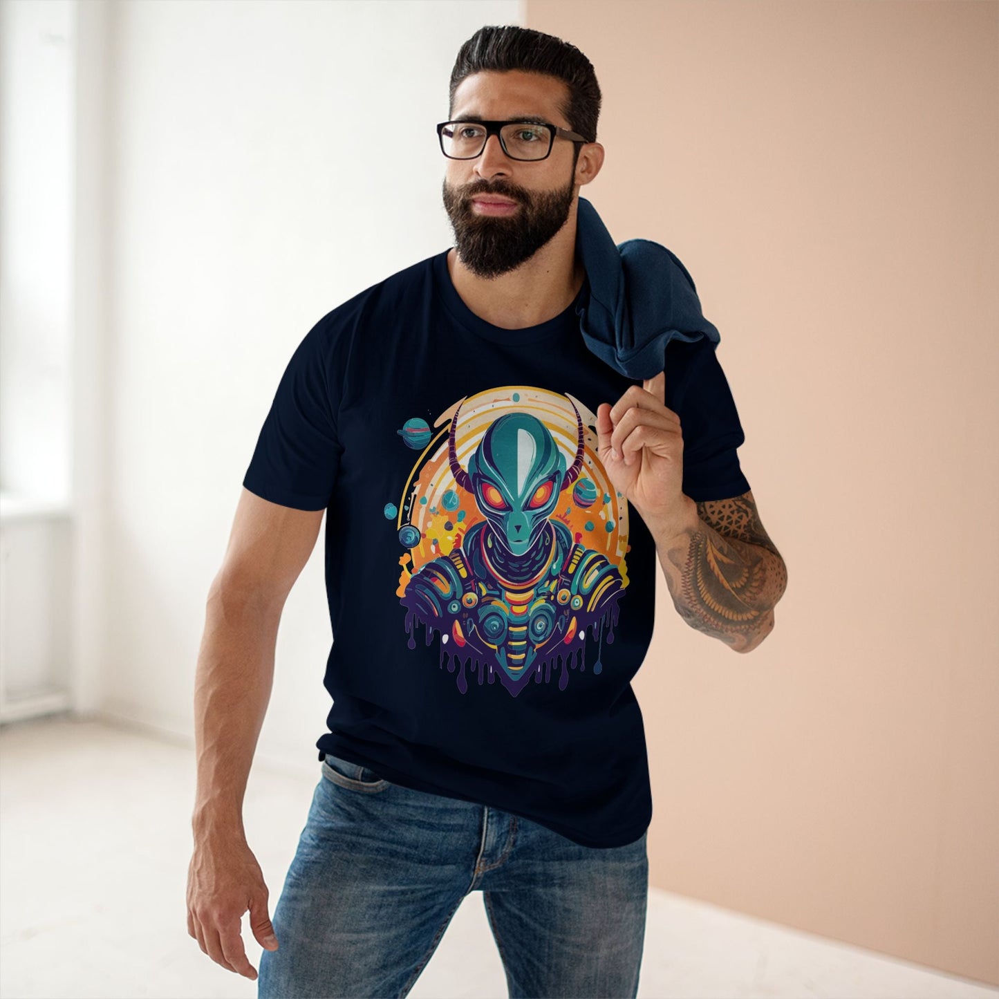 Aliens Graphic Unisex 100 Cotton Staple Tee 27