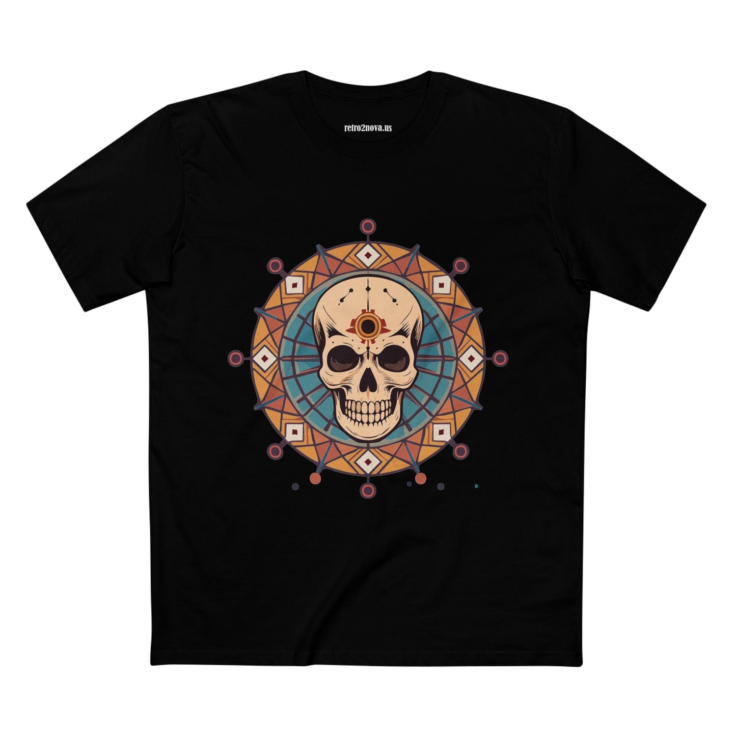 Skull And Skeleton Shirt Unisex Premium Cotton Tee Art Design From Retro2Nova SS54