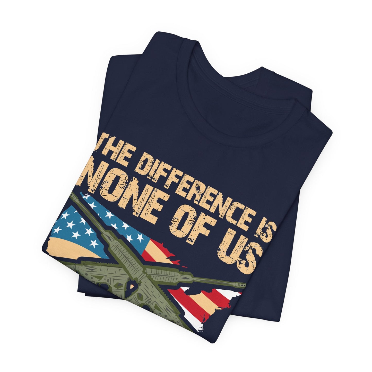 Army Veteran Patriotic Graphic Design Unisex Cotton T-Shirt v18