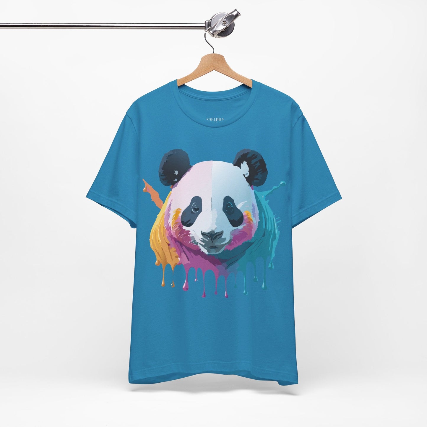 Adelpha Panda Graphic Tee Unisex Vintage Inspired Art Design Short Sleeve Shirt Edition