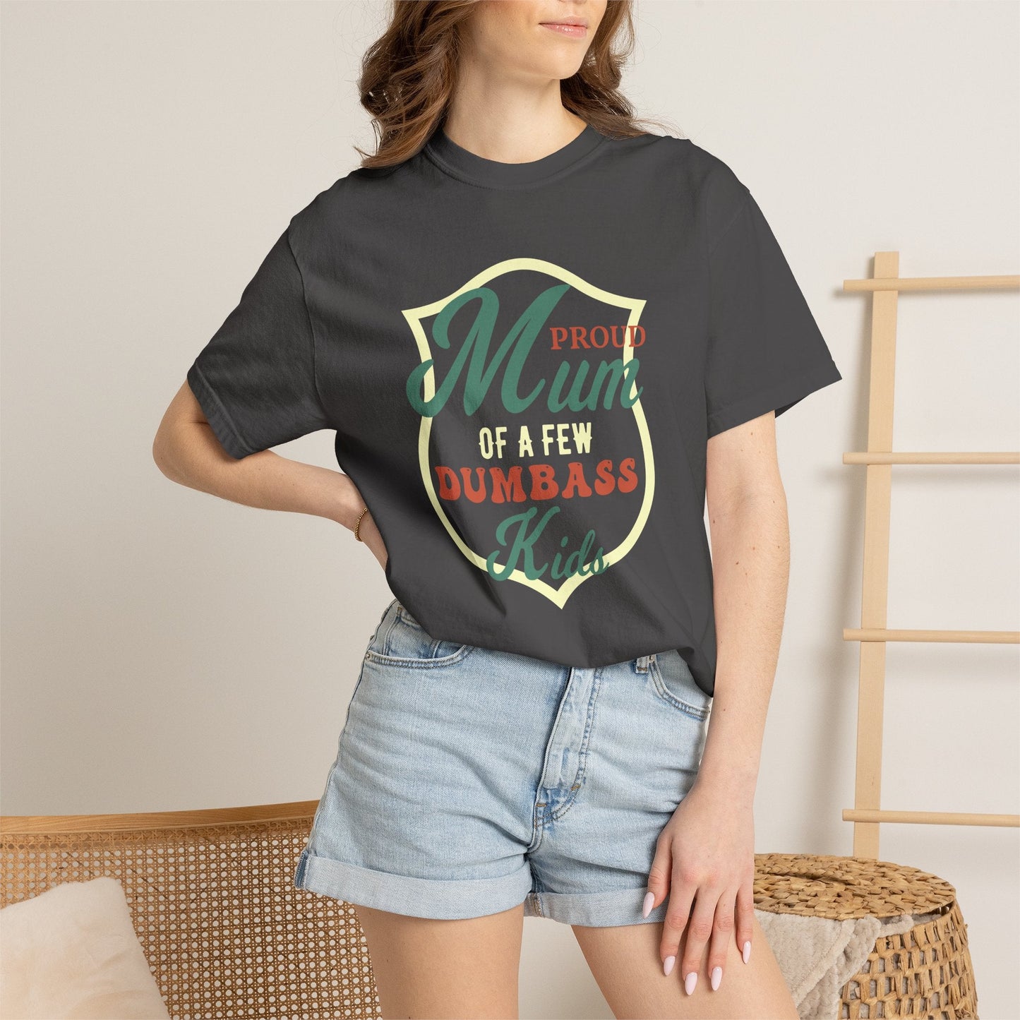 Mom T-shirt Mother's Day Mama Tee Unisex Comfort Colors Garment-Dyed Cotton h44