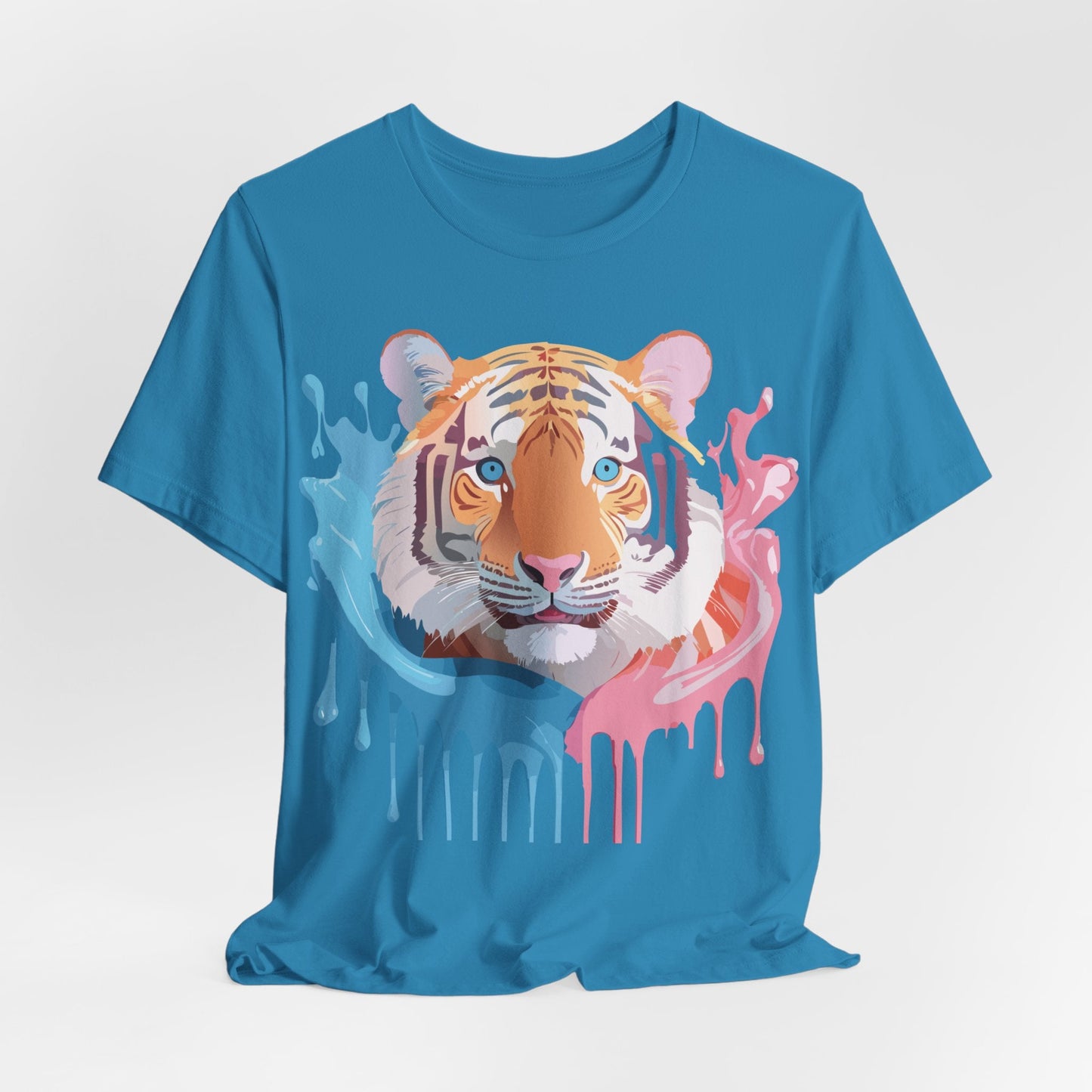 Adelpha Tiger Graphic Tee Premium Unisex Jersey Short Sleeve With Vintage Artwork
