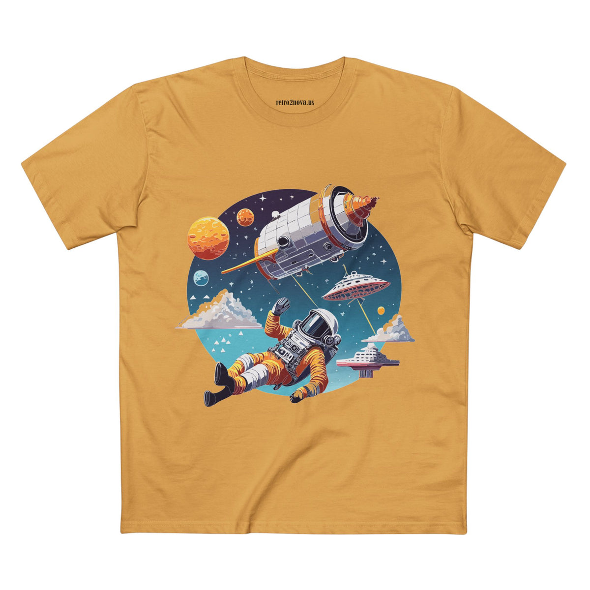 Cosmos Astronaut Graphic Tee Staple Unisex 100 Cotton Tee Shirt - CS-45