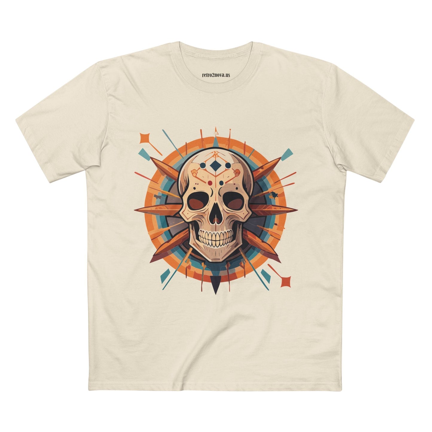 Skull And Skeleton Shirt SS20 Unisex Premium Cotton Tee With Original Art Design Retro2Nova