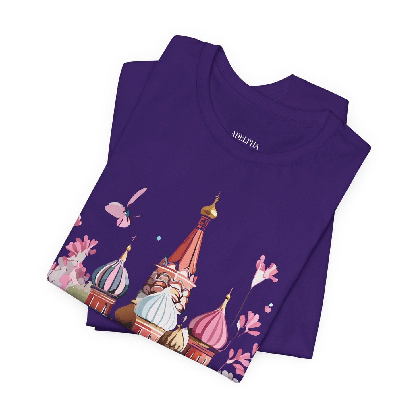 Unisex Moscow Tourist Shirt Graphic Tee By Adelpha Vintage Inspired Art For Everyday Wear