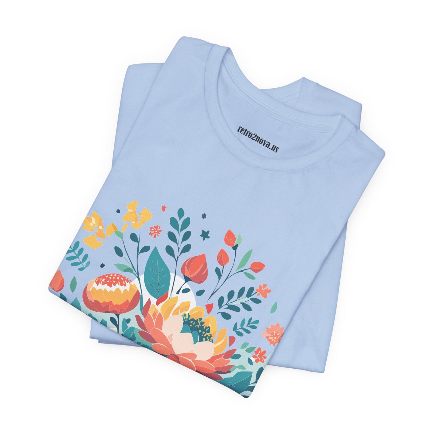 Flowers Shirt Floral Shirt Unisex Jersey Short Sleeve Tee Breathable Fabric Free Shipping