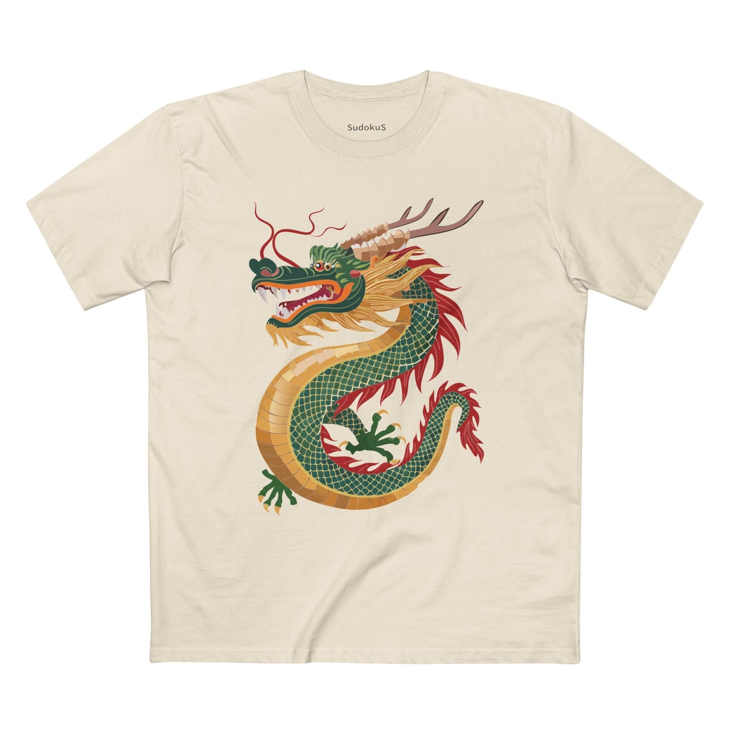 Dragon Graphic Unisex 100 Cotton Staple Tee 12