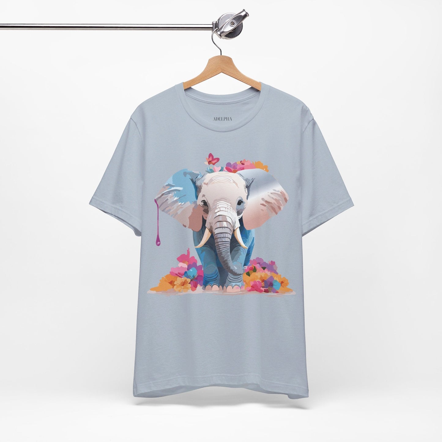 Elephant Graphic Tee From Adelpha Unisex Vintage Inspired Art Design Tee Shirt For Everyday Wear