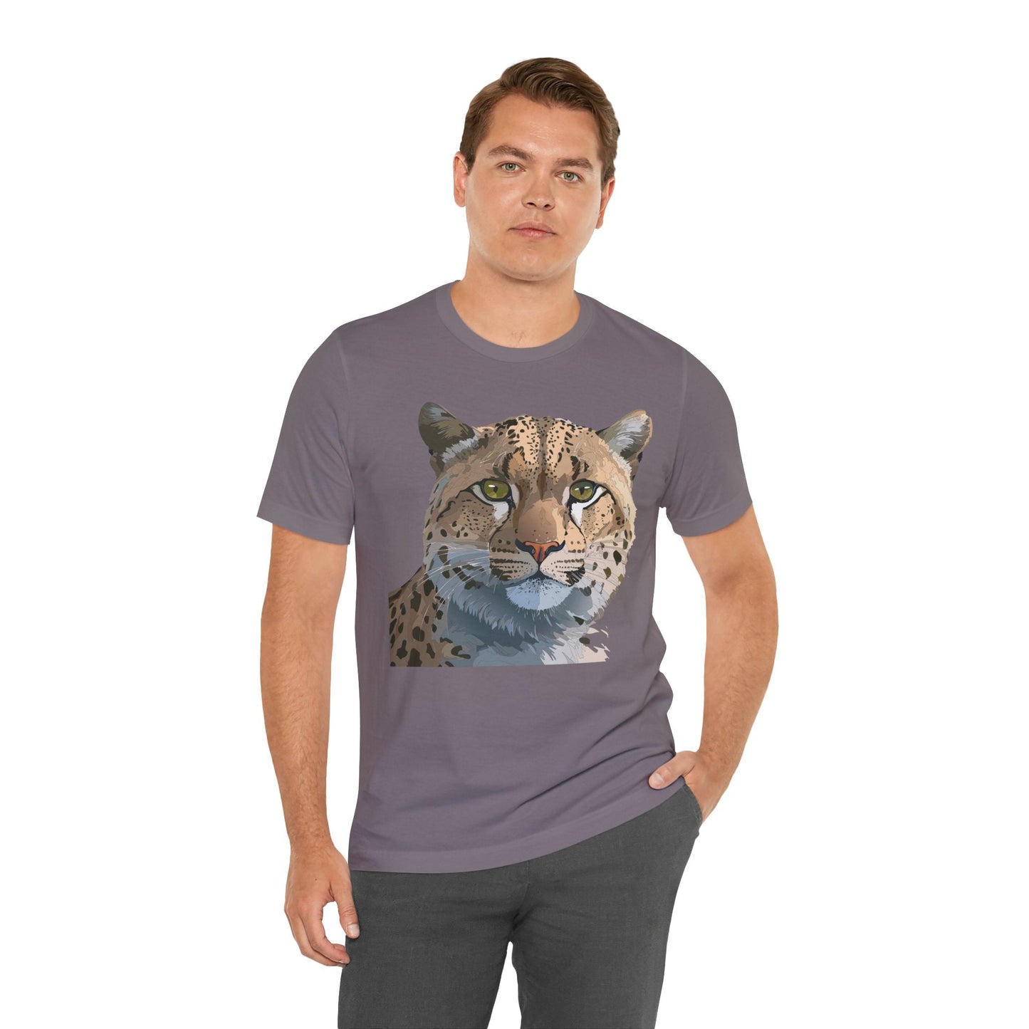 Unisex Animal Shirt With Animals Art Design Tee Short Sleeve Wildlife Print Tee Shirt