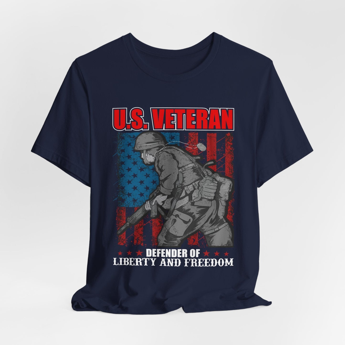 Army Veteran Patriotic Graphic Design Unisex Cotton T-Shirt v31