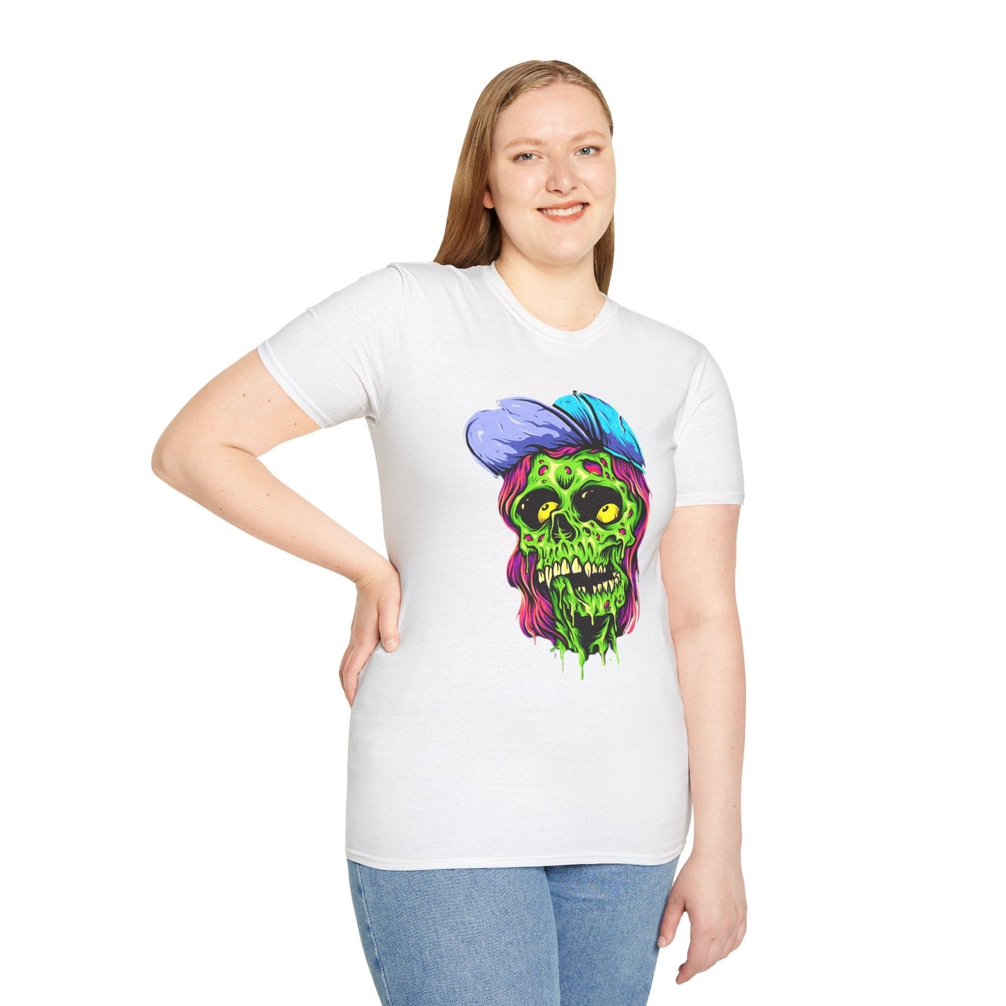 Skull Graphic Unisex Cotton T-shirt with Skeleton Artwork Design 27