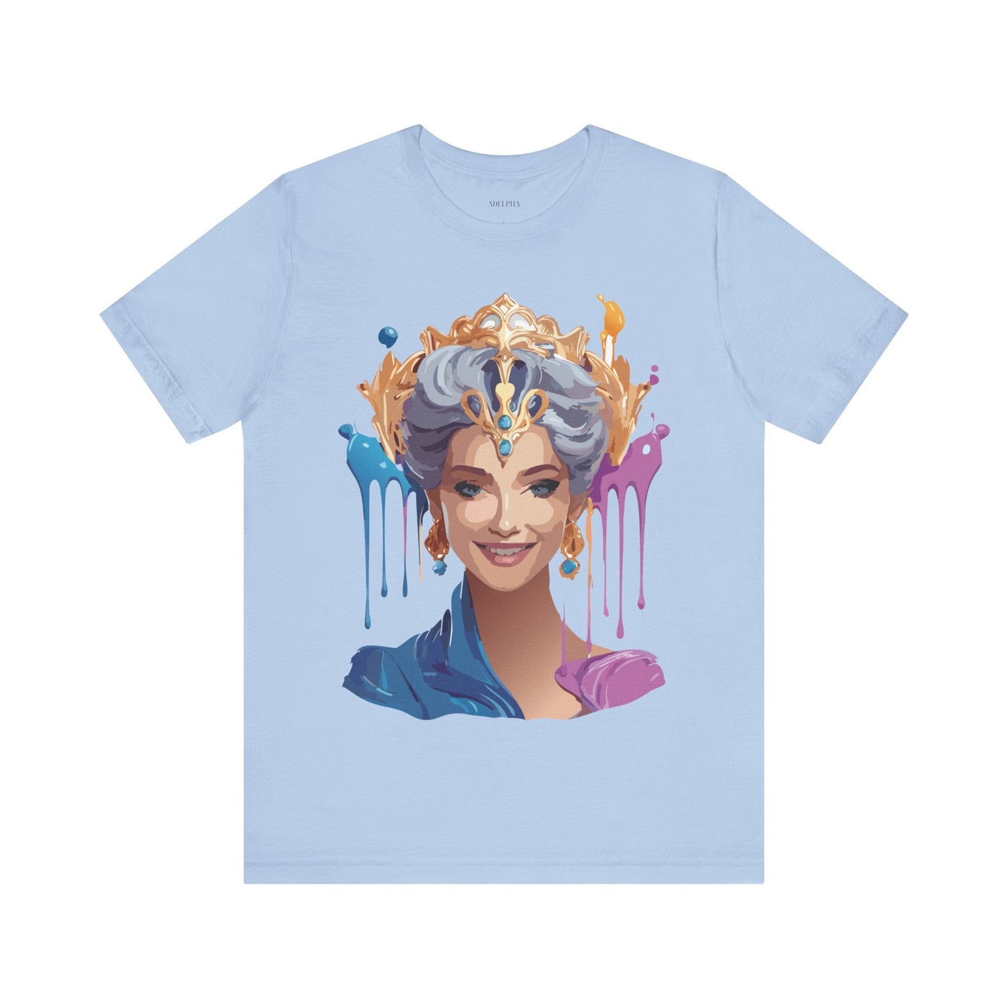 Queen Graphic Tee Unisex Jersey Short Sleeve Adelpha Art Design Vintage Inspired