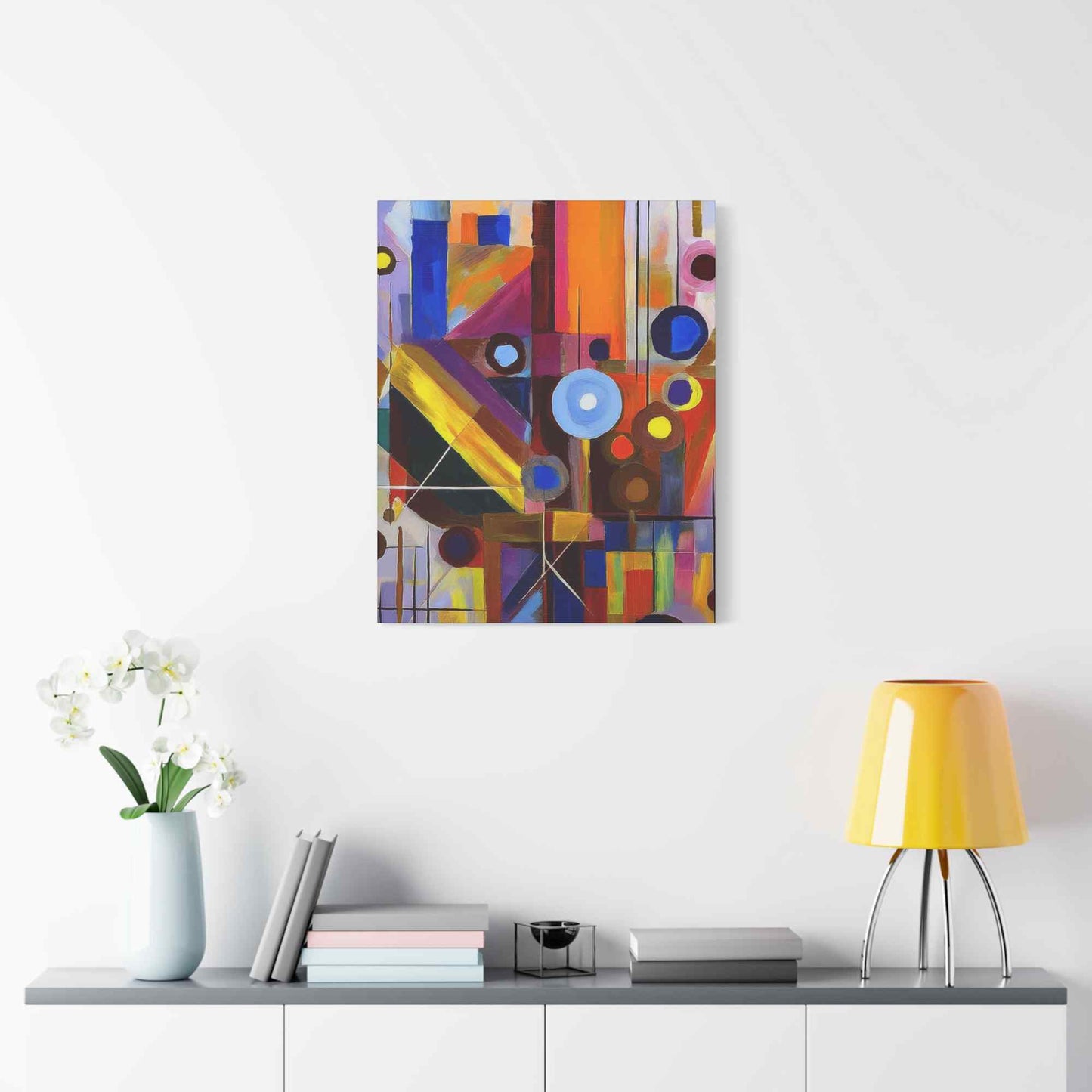 Abstract Painting Print Canvas 20x24,20x30,24x30, 24x32,24x36,30x40, 32x48,36x48,40x60 Pine-Wood Inner Frame ABS-4