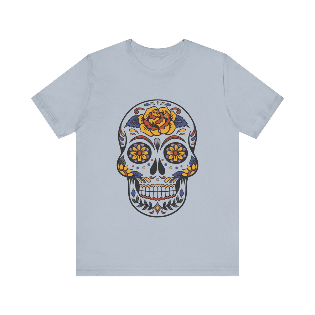 Camiseta unisex de algodón con calavera