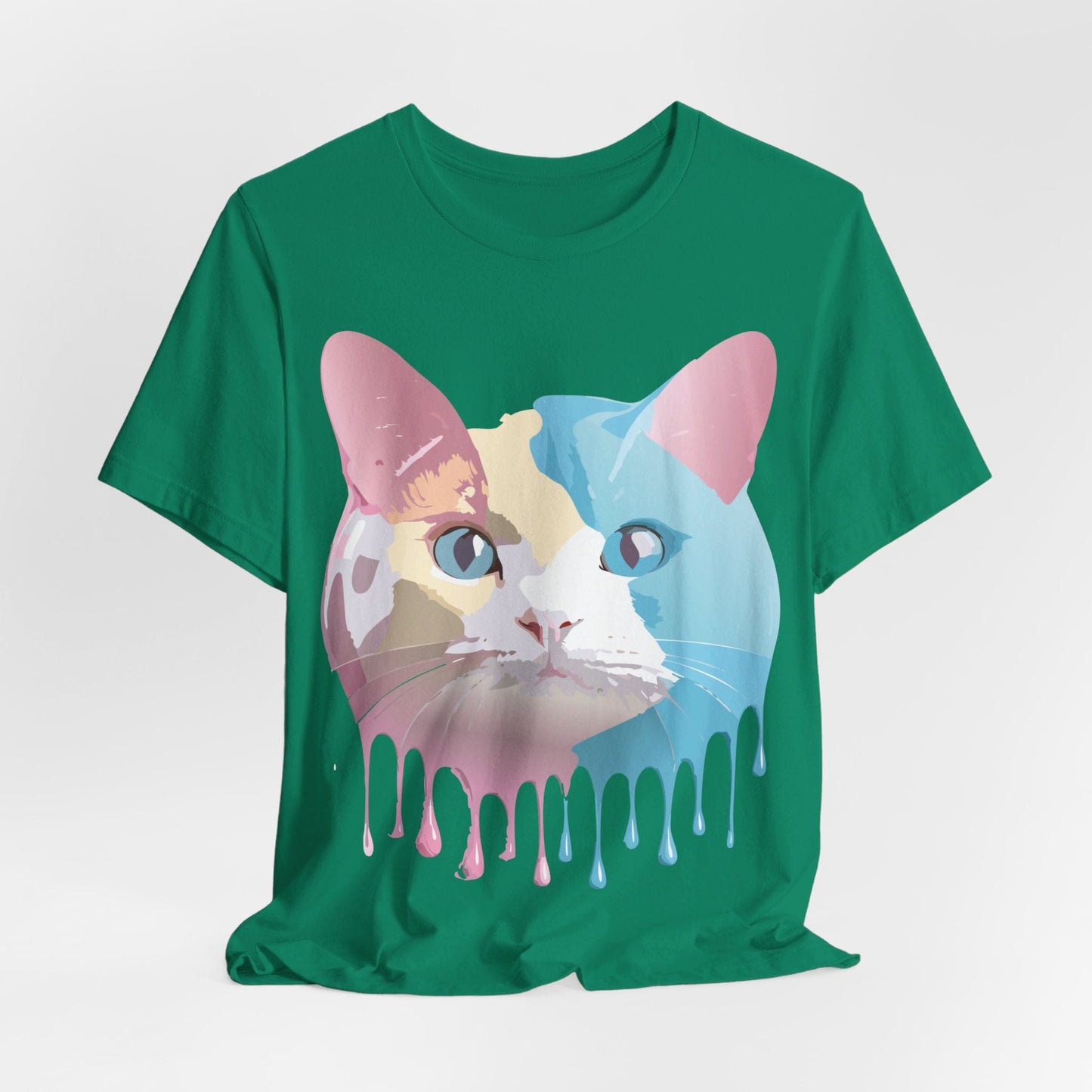 Cat Graphic Tee Unisex Short Sleeve Shirt With Vintage Adelpha Artwork