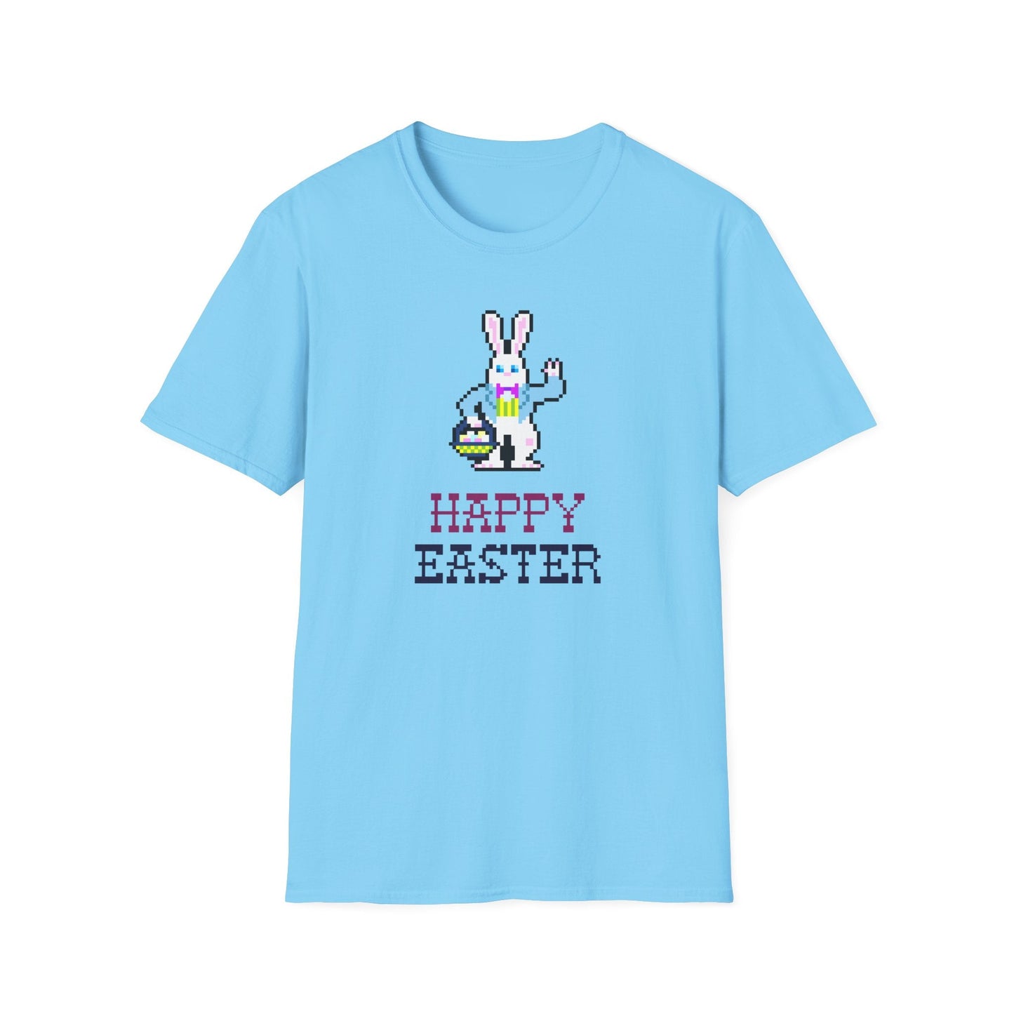 Funny Easter T Shirt With Signature And Prints Unisex Gildan Softstyle Cotton Tee Design
