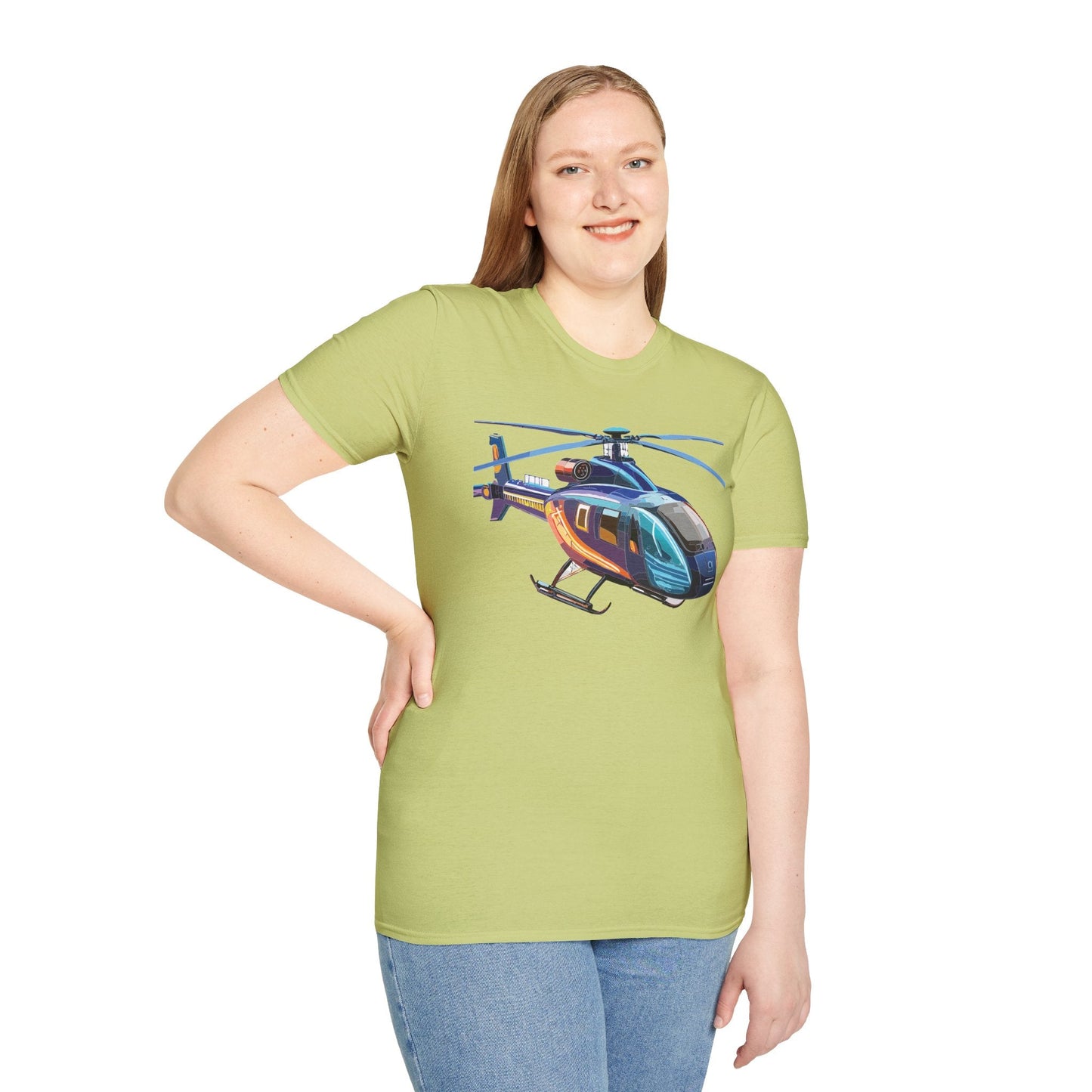 Chopper Helicopter Shirt Unisex T Shirt Softstyle 100 Percent Cotton Comfort Wear