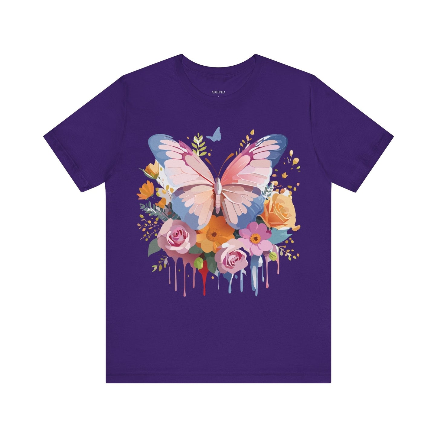 Butterfly Graphic Tee Unisex Short Sleeve Jersey Shirt By Adelpha