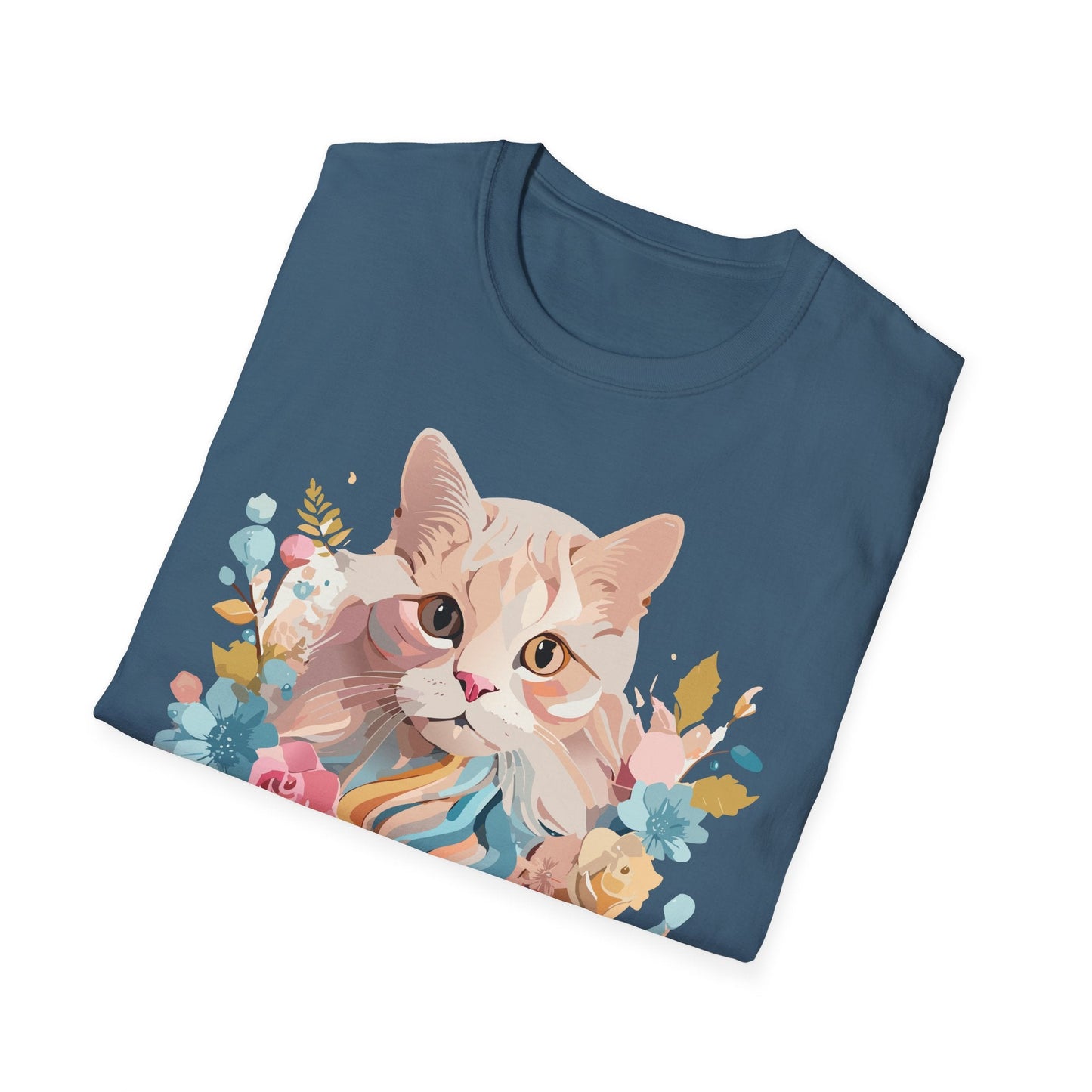 Unisex Cat Shirt Kitten Tee Cat Lover Tee Softstyle 64000 Gildan