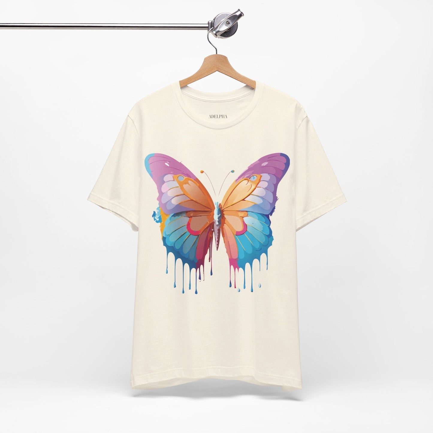 Butterfly Graphic Unisex 100 Cotton Lightweight Vintage Design Jersey Tee 91