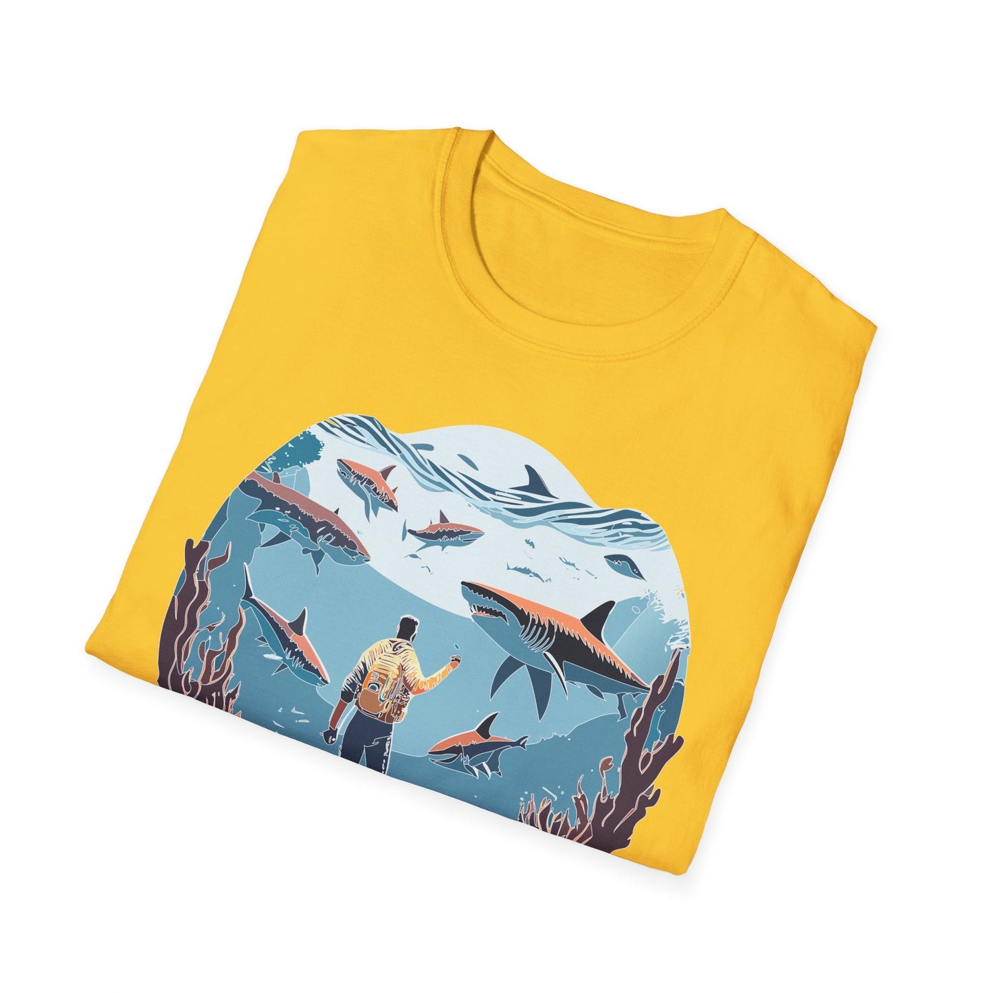 Ocean Graphic Unisex Softstyle Cotton Tee 2