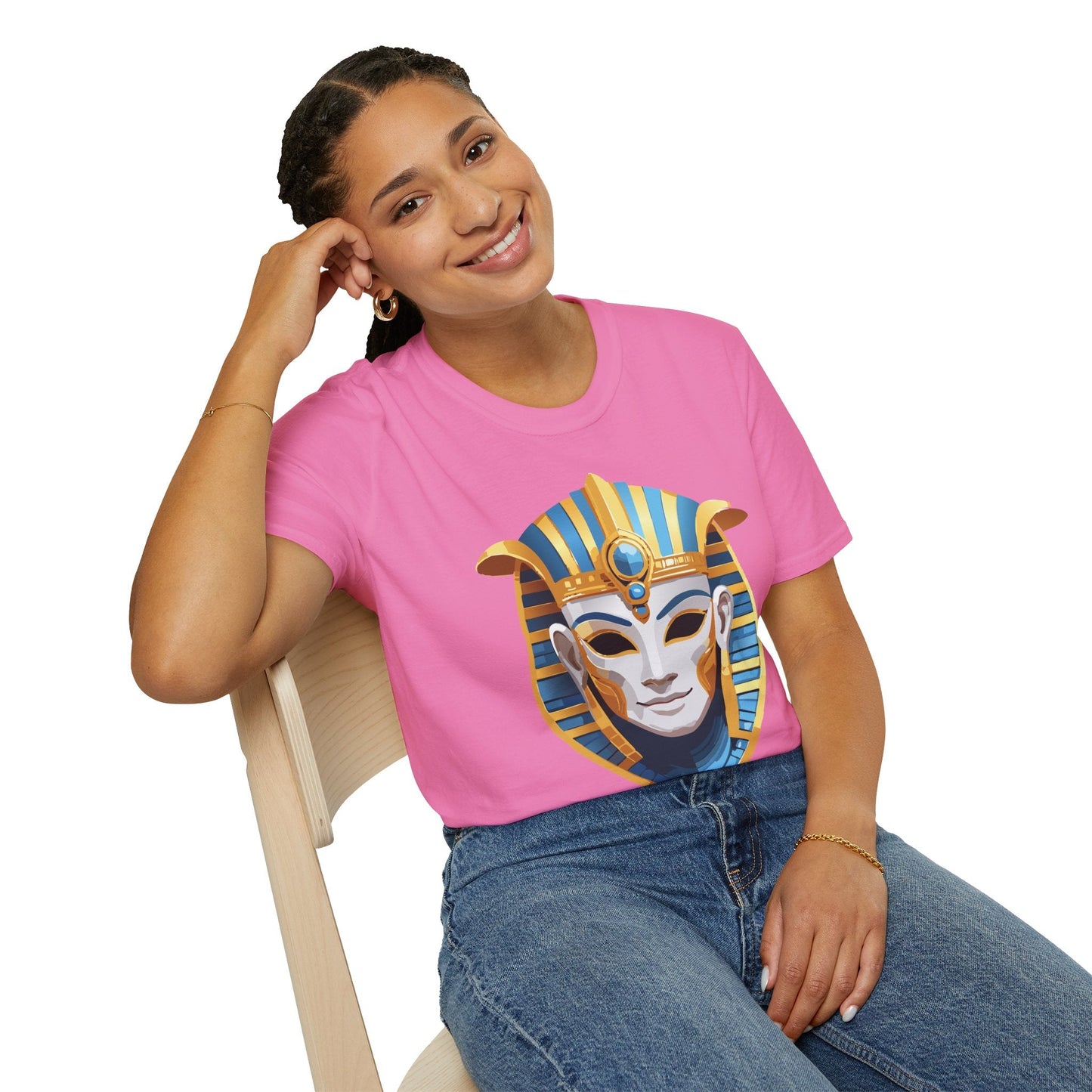 Mask Graphic Unisex Cotton Masquerade Design Artwork Tee 19