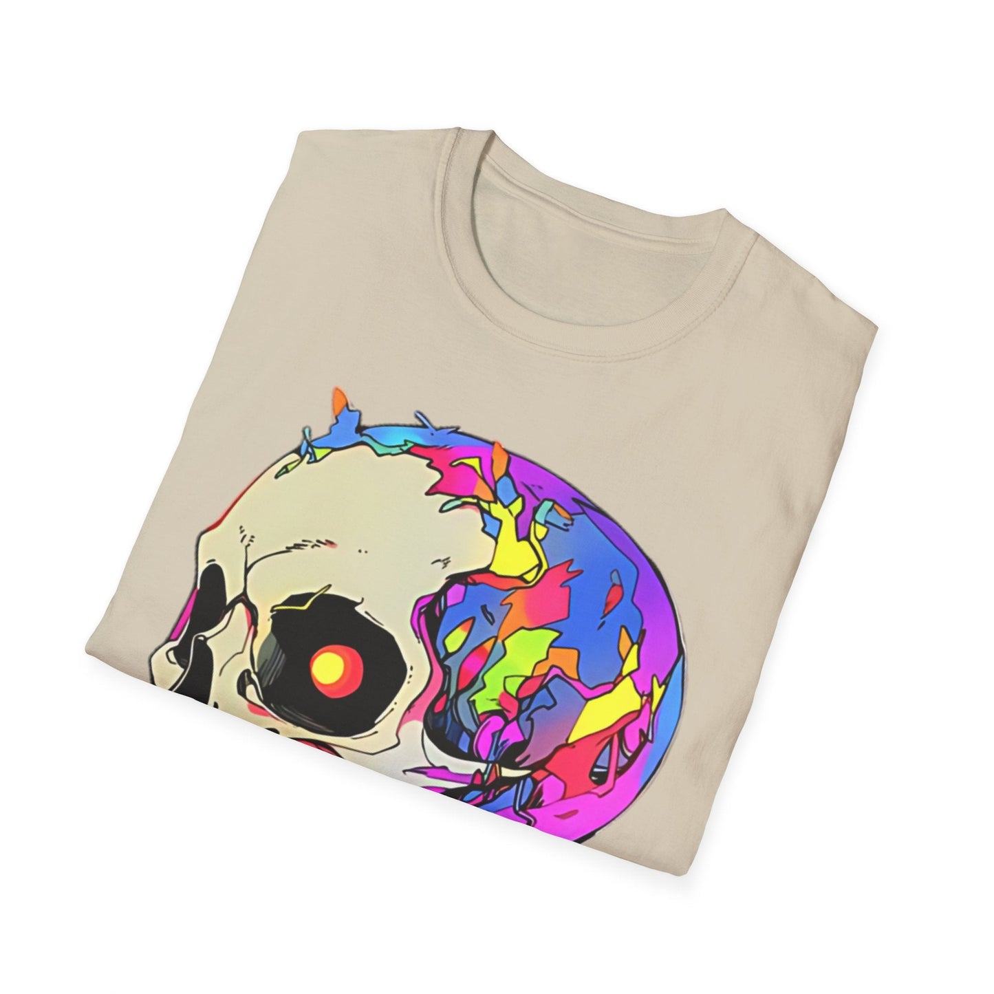 Skull Tee Shirt Unisex Skeleton Shirt Gildan Softstyle 64000 Short Sleeve Graphic Design