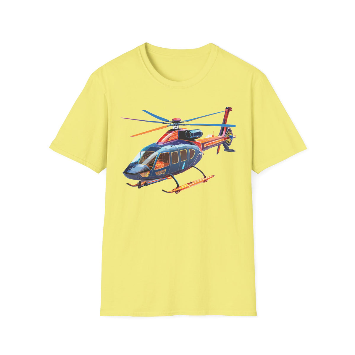 Chopper Helicopter Graphic Tee Gildan Unisex 100 Cotton Tee Shirt c07