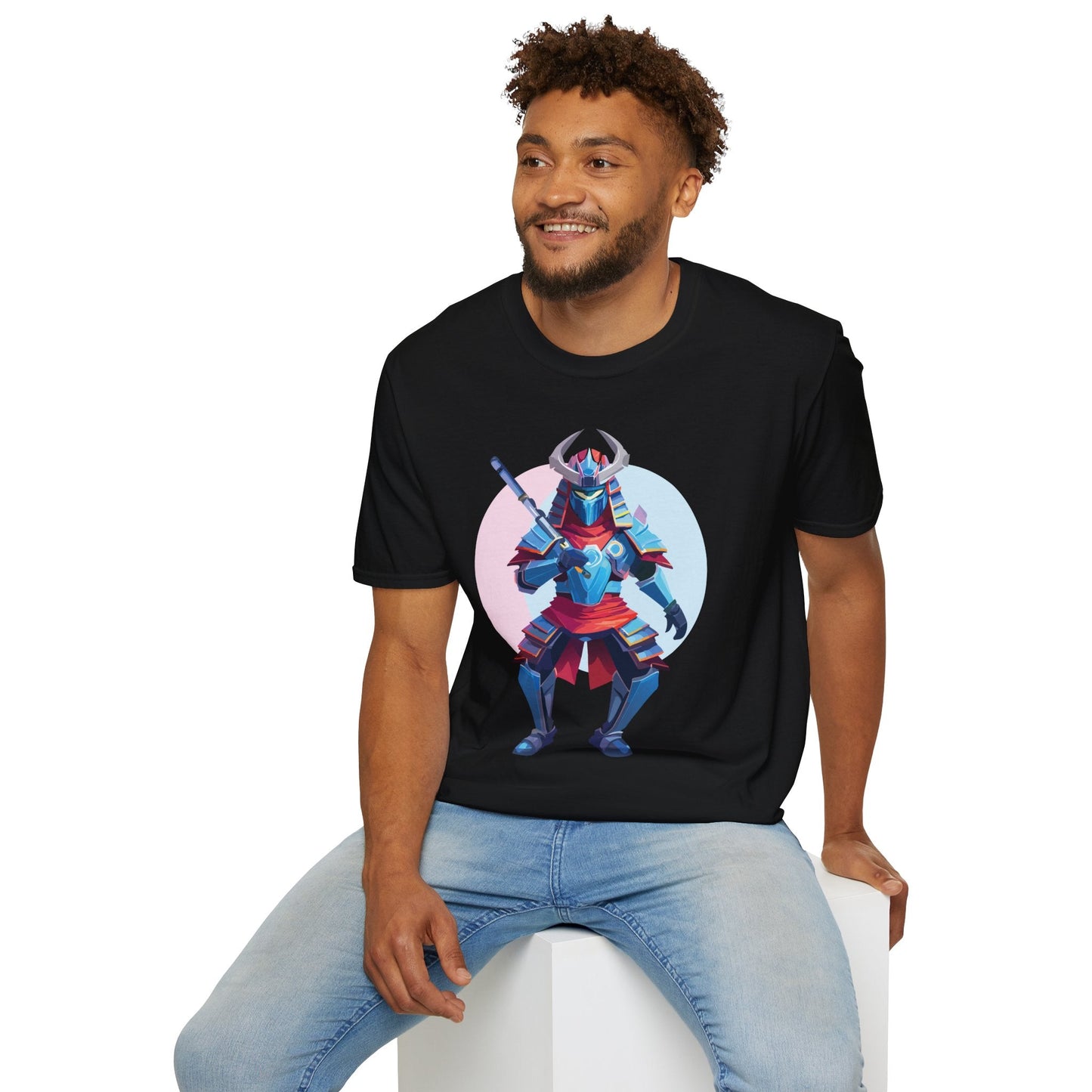 Samurai T Shirt Unisex Softstyle Tee Made From 100 Percent Ring Spun Cotton Gildan 64000