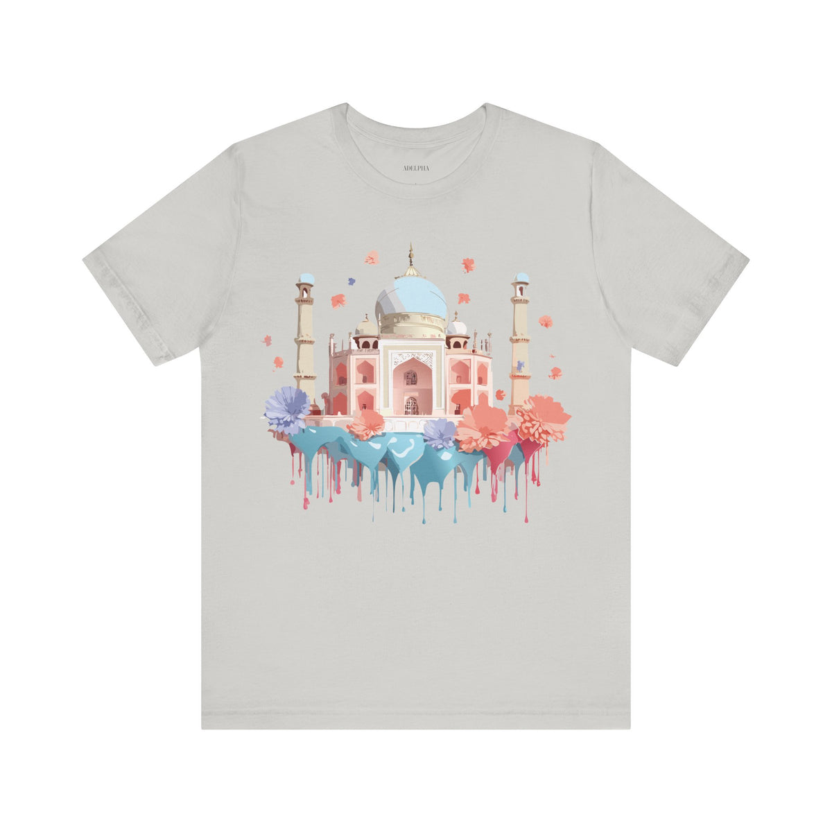 Unisex Cotton Bella+Canvas Tee with Taj Mahal
